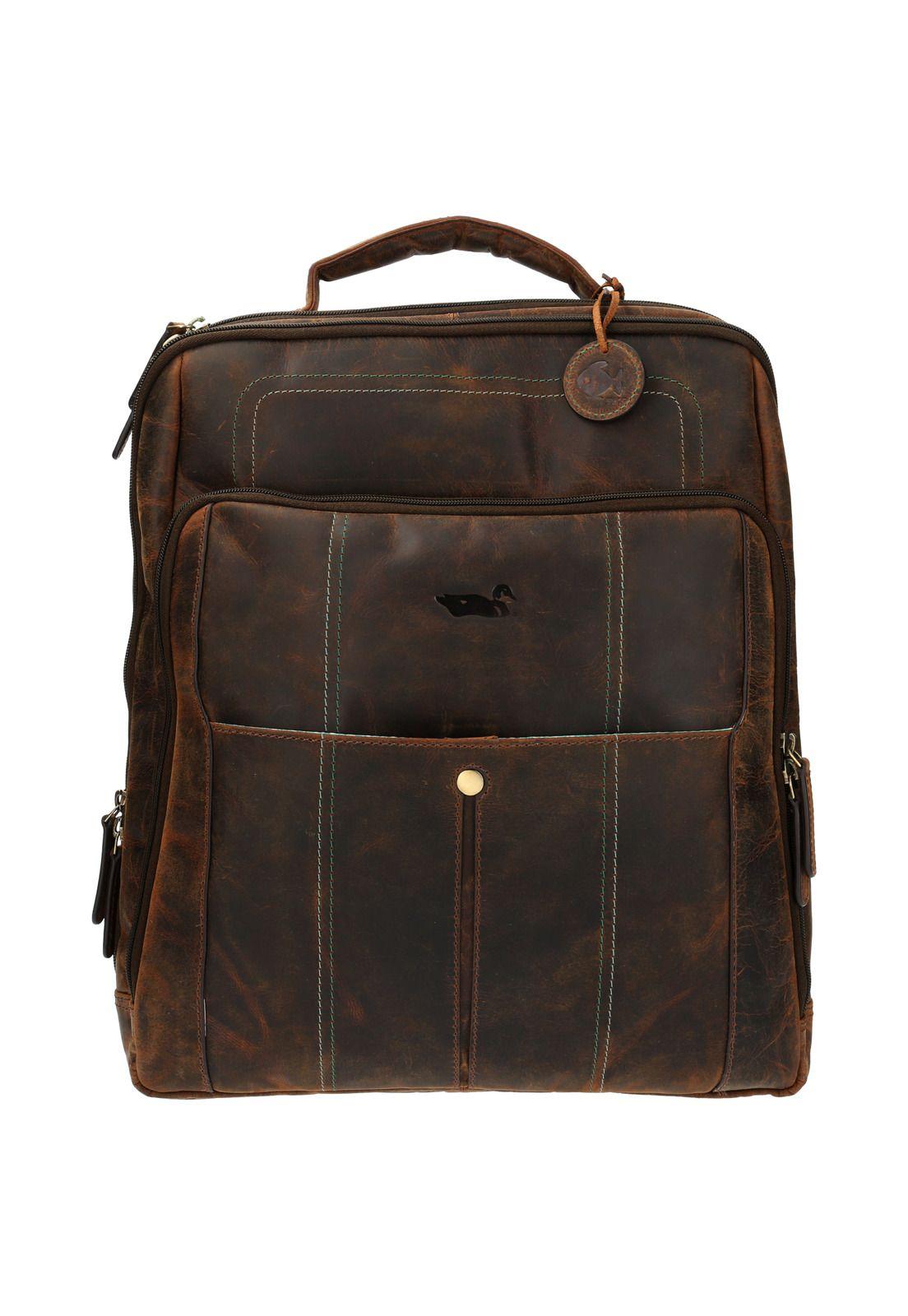 Mochila Cuero Unisex Ocean Back Verde-0