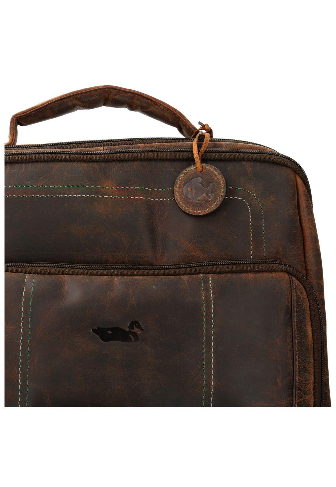 Mochila Cuero Unisex Ocean Back Verde-3