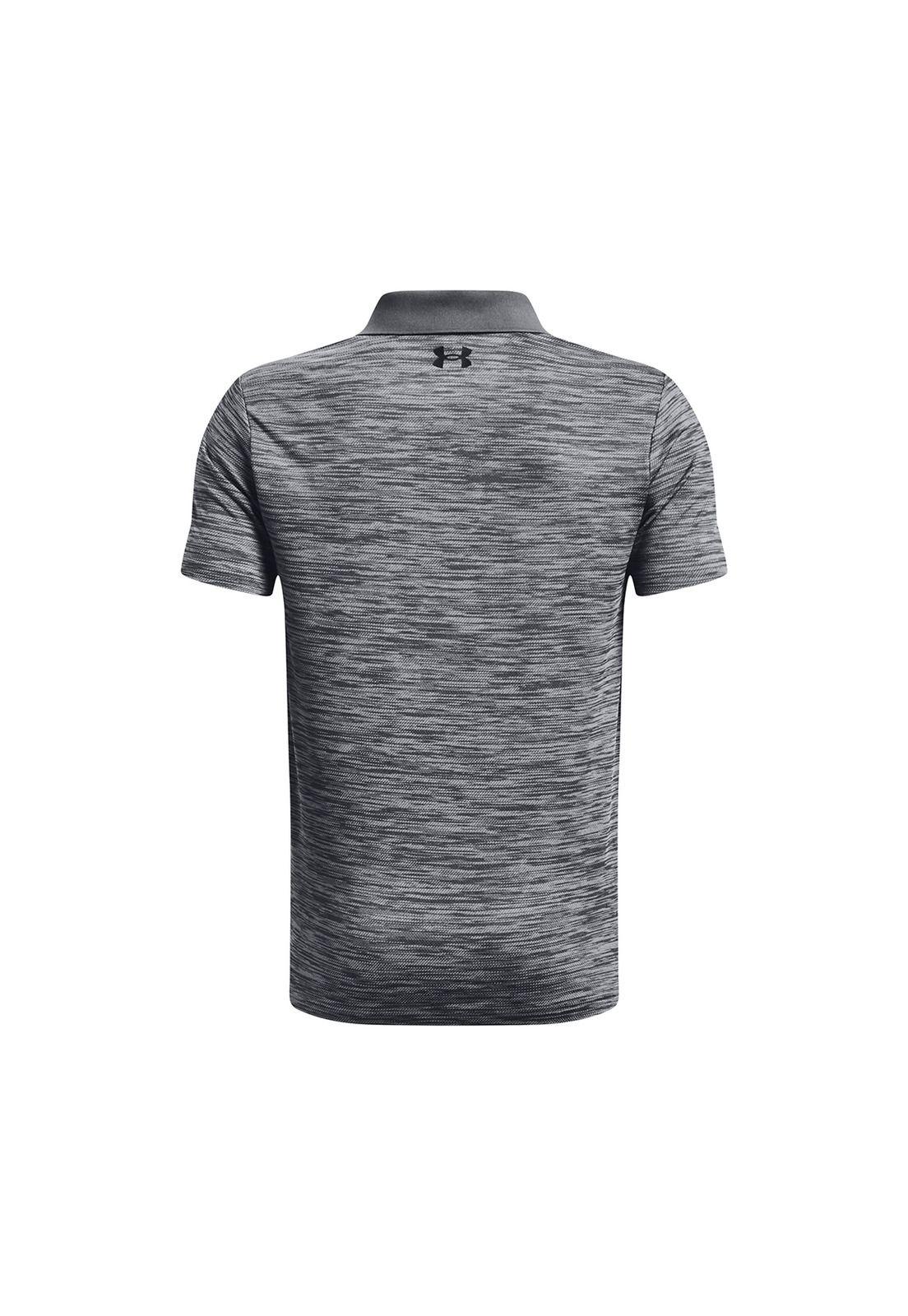 Polo de rendimiento UA para niño Gris-1