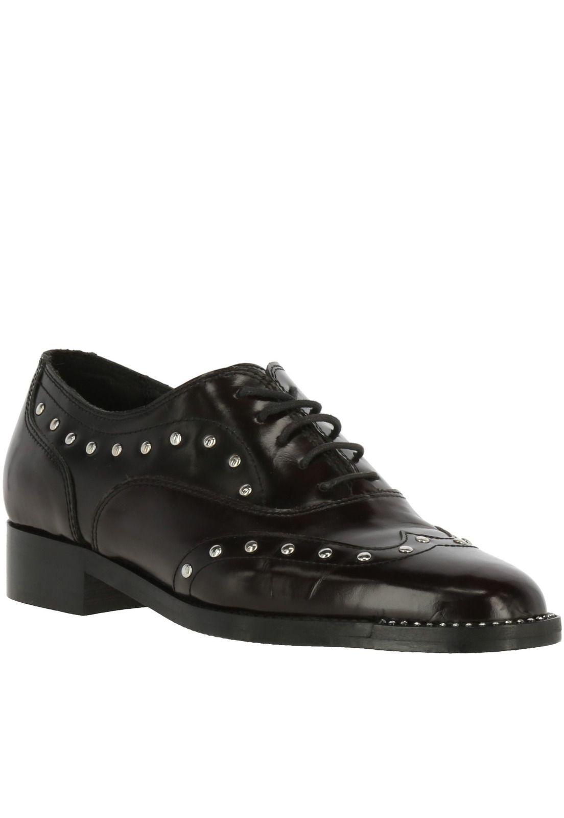 Zapato Mujer Cuero Carey Burdeo-0