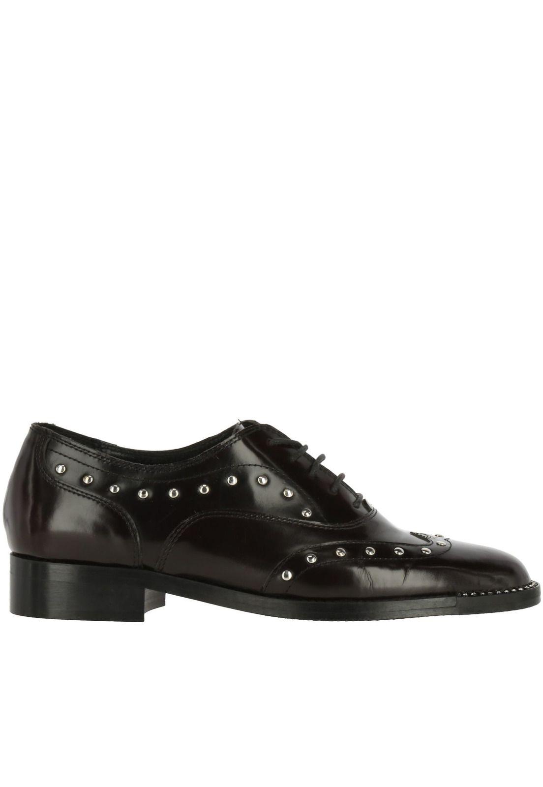 Zapato Mujer Cuero Carey Burdeo-3