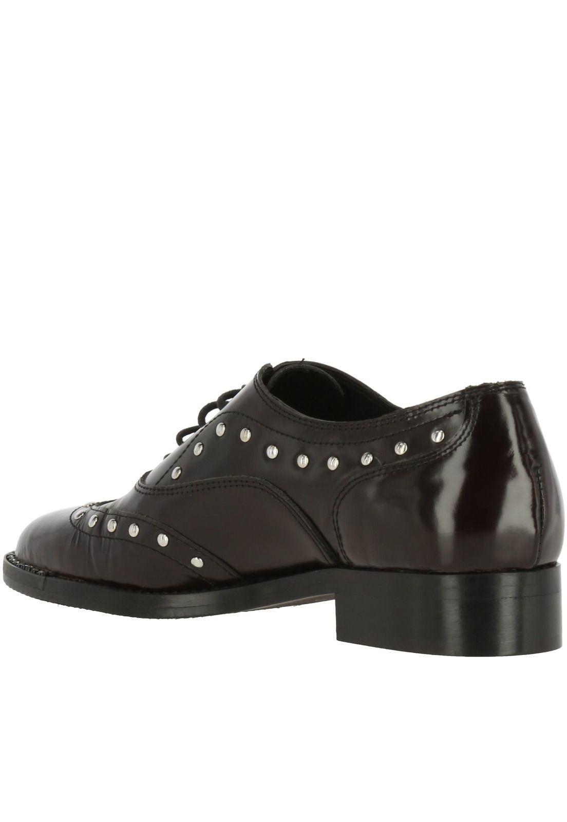 Zapato Mujer Cuero Carey Burdeo-4