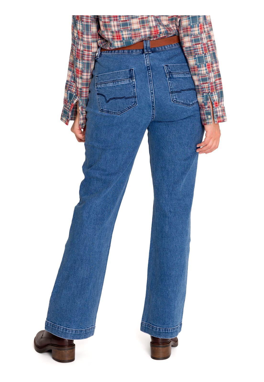 Jeans Algodón Orgánico Mujer Nia Azul-6