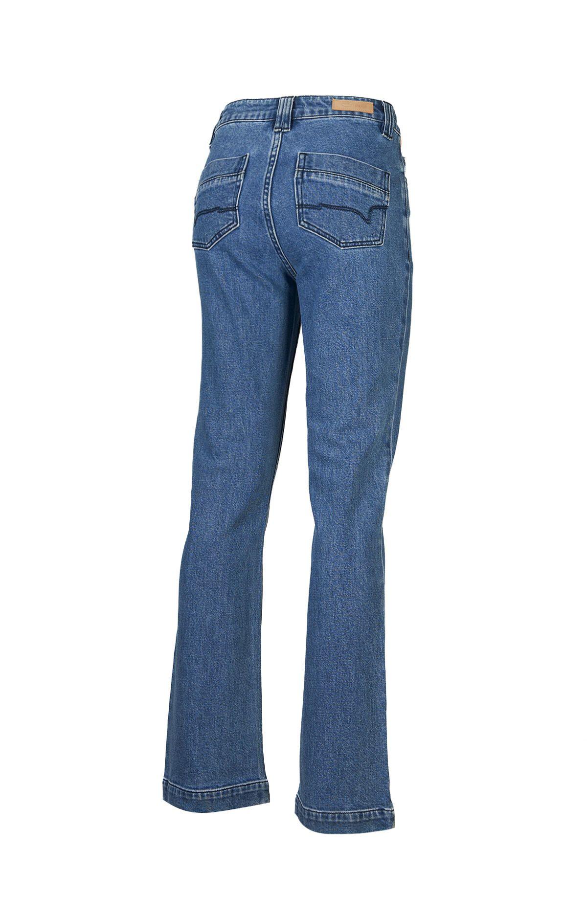 Jeans Algodón Orgánico Mujer Nia Azul-1