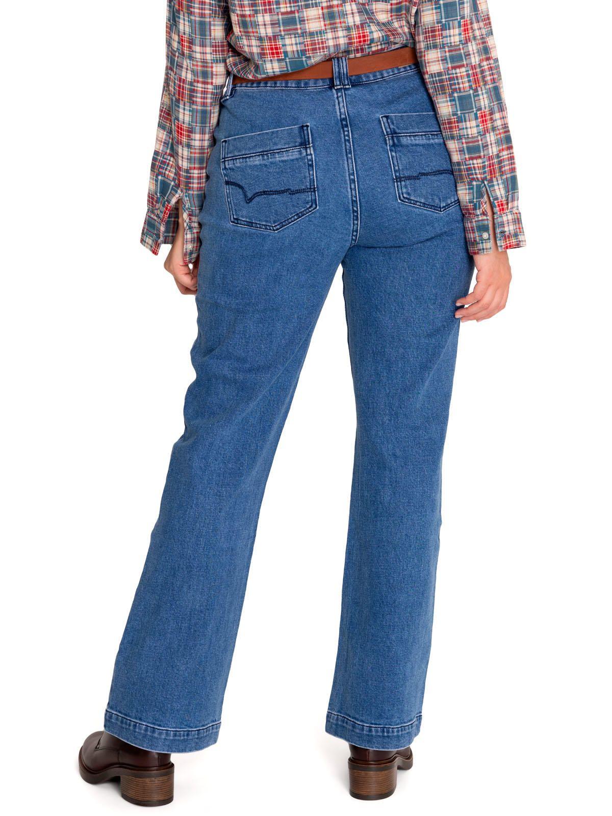 Jeans Algodón Orgánico Mujer Nia Azul-6