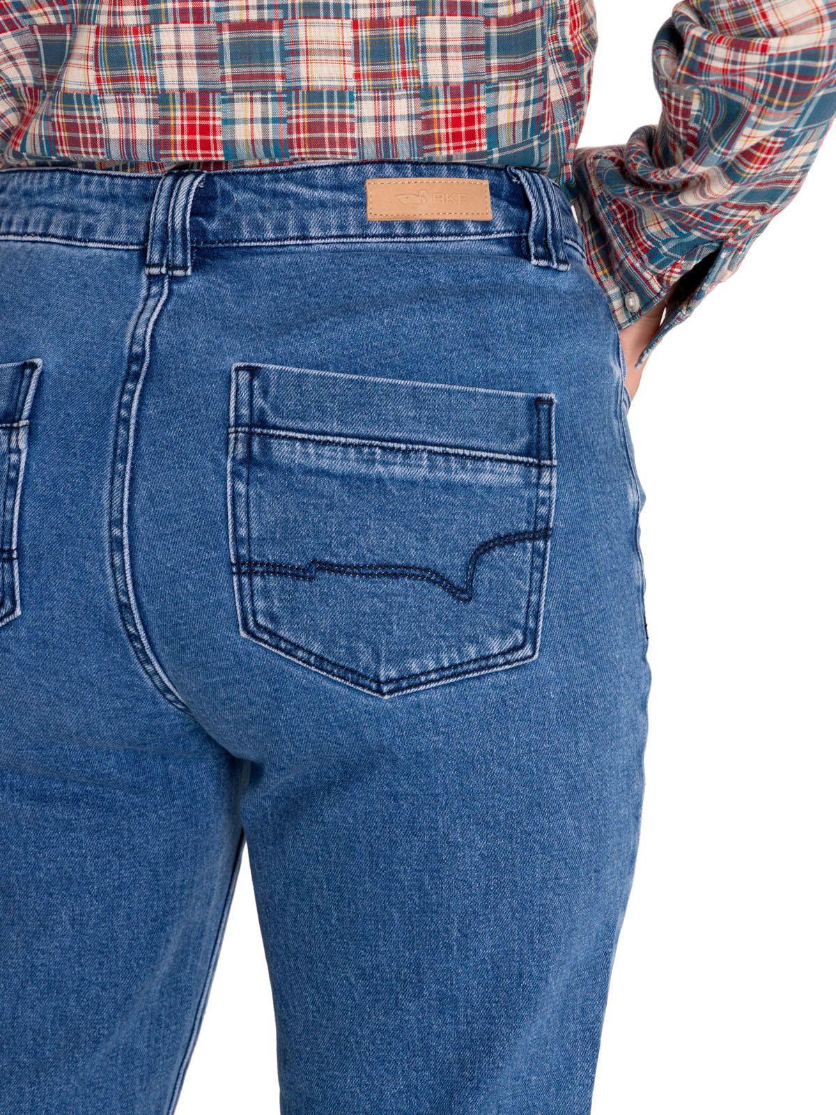 Jeans Algodón Orgánico Mujer Nia Azul-8