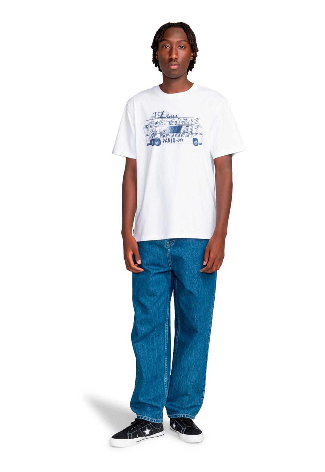 Polera Manga Corta Hombre Tourbus Blanca-4