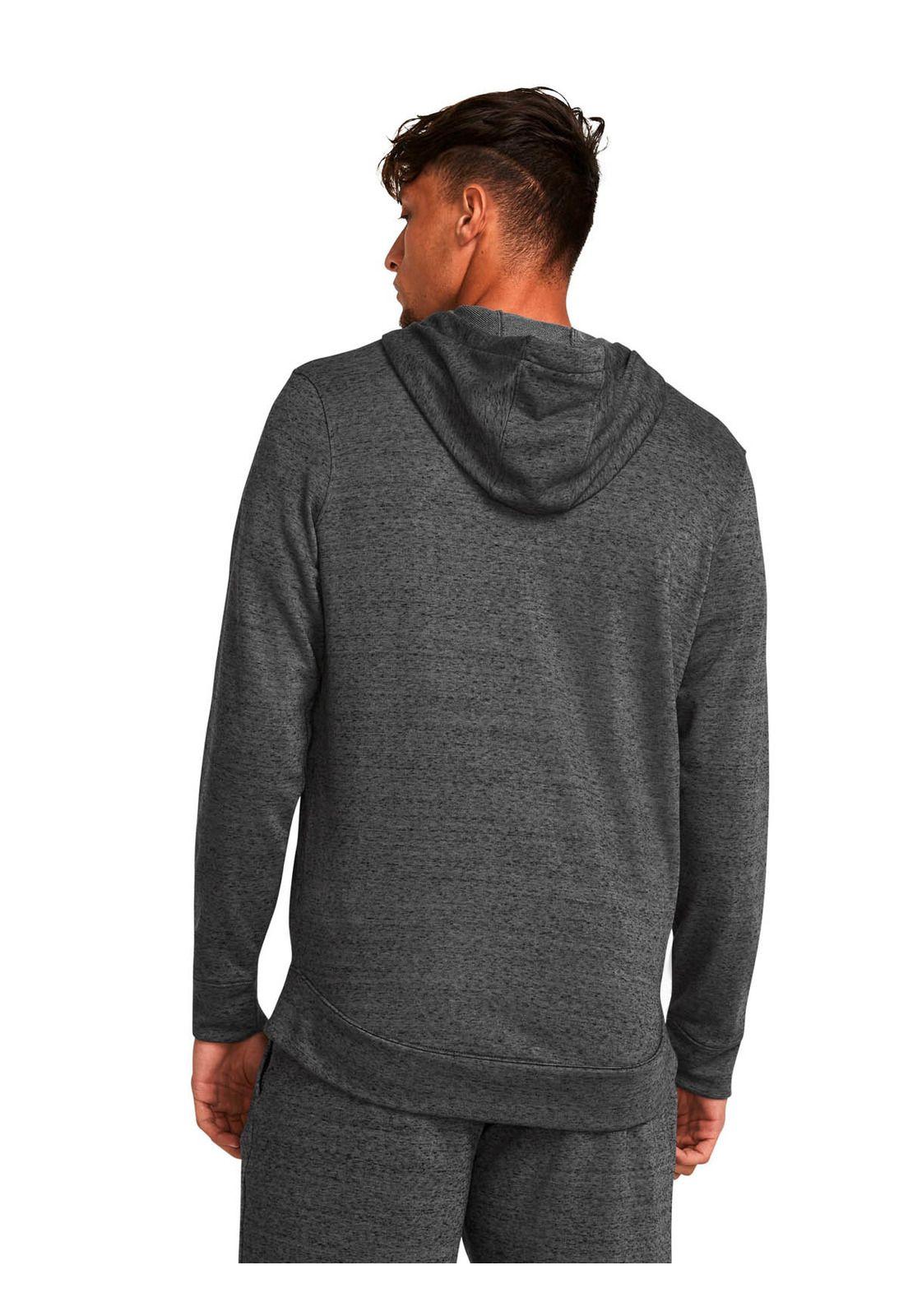 Poleron Lifestyle  hombre Rival Terry Full-Zip gris -4