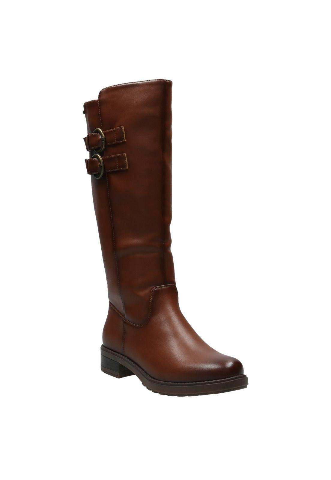 Bota Mujer Anvi Caramelo-0