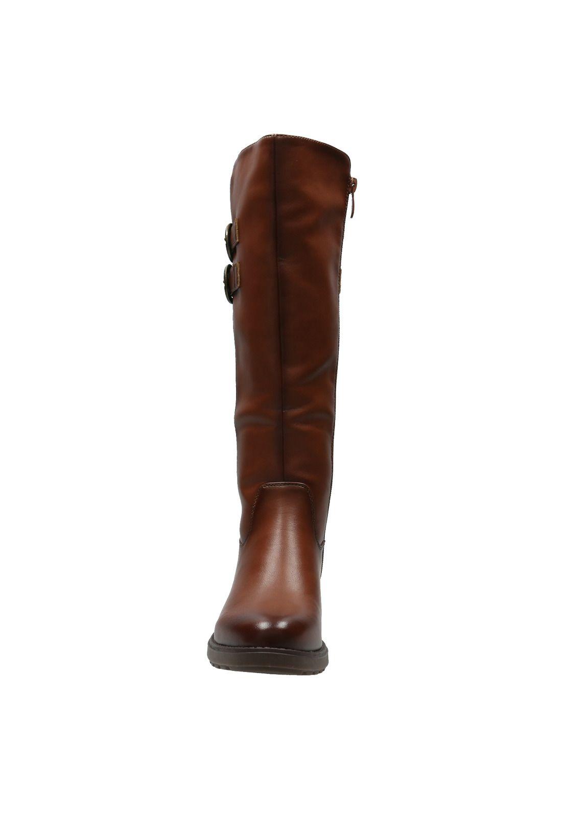 Bota Mujer Anvi Caramelo-2
