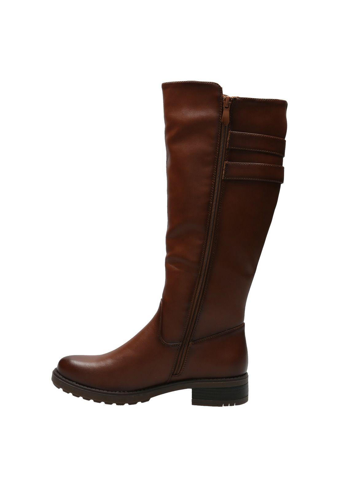 Bota Mujer Anvi Caramelo-4