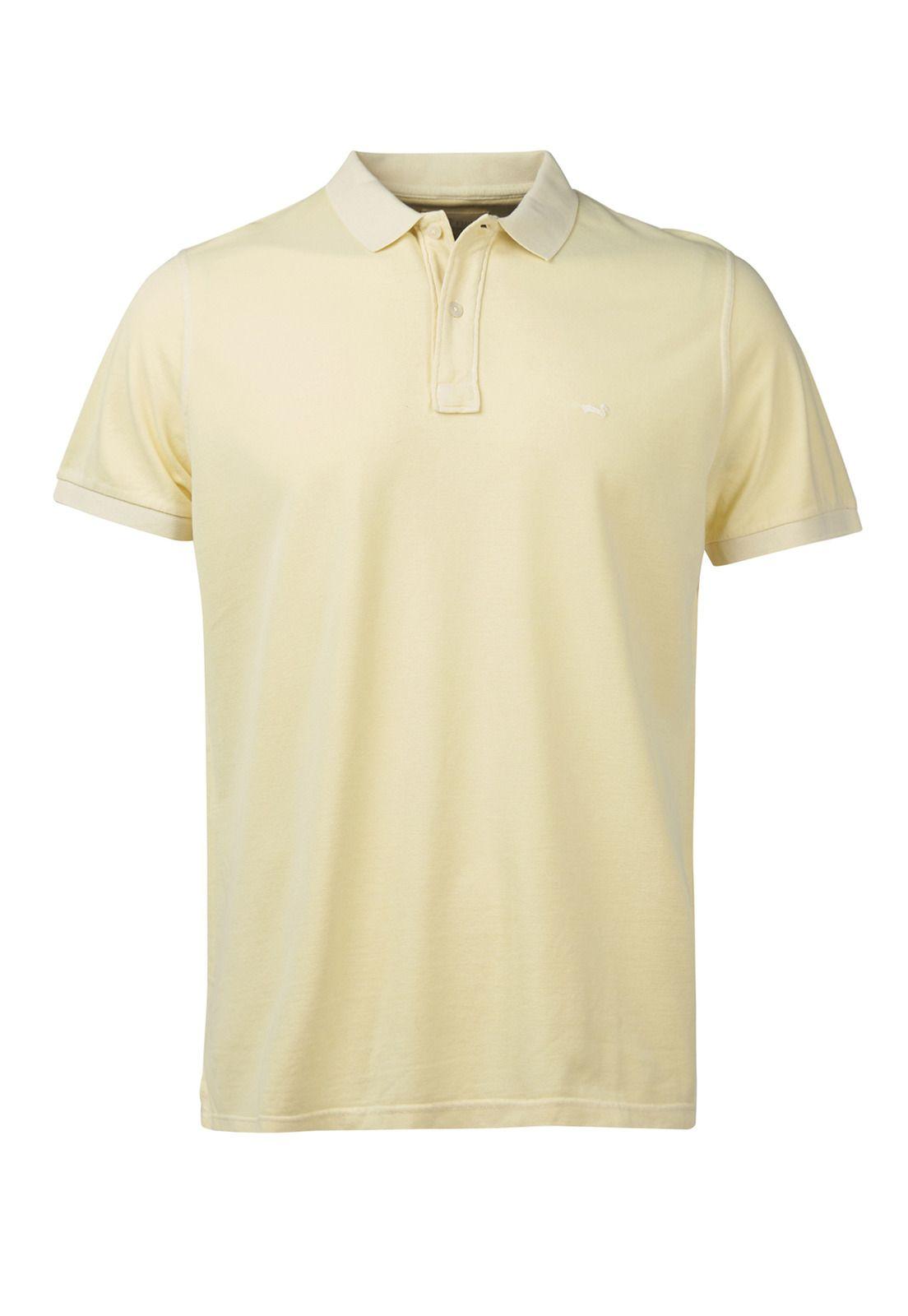 Polera AlgodónOrgánic Piquepro Amarillo Hombre-0