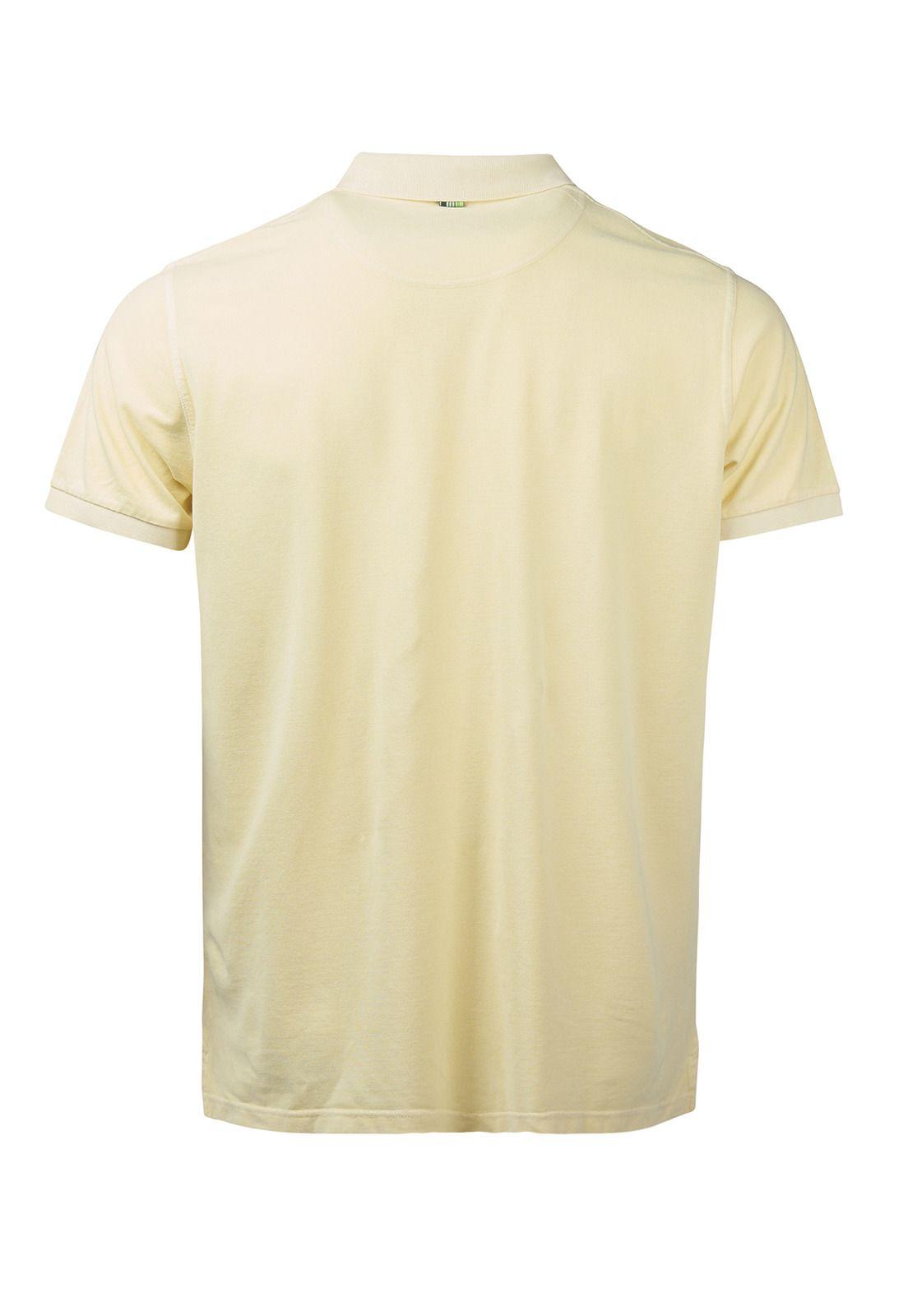 Polera AlgodónOrgánic Piquepro Amarillo Hombre-1