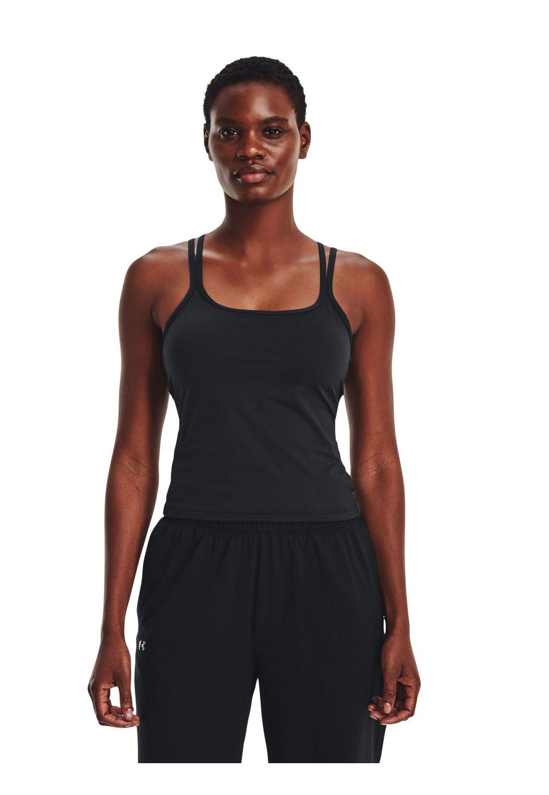 Polera sin mangas Meridian mujer Negro-3