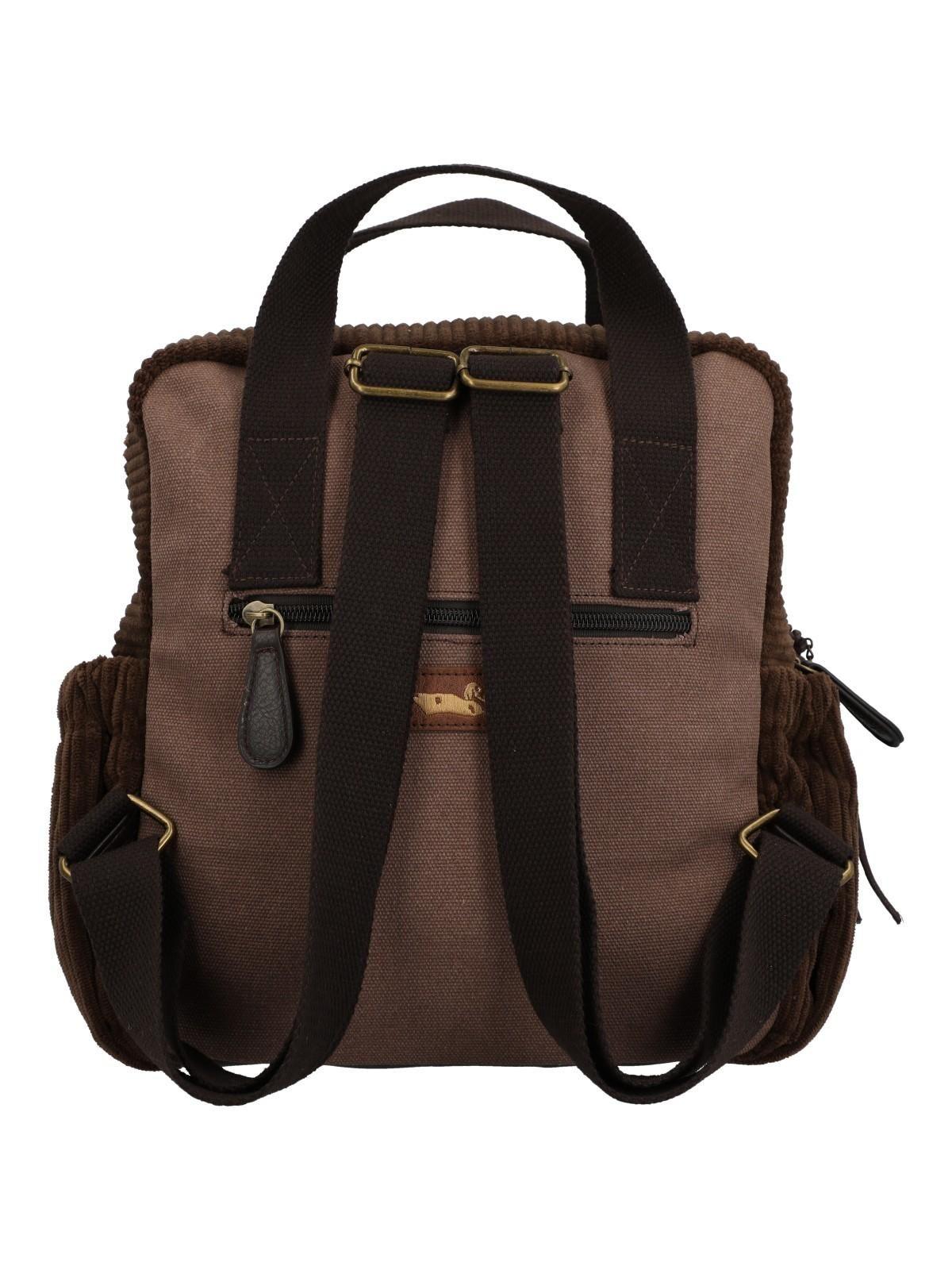 Mochila Textil Mujer Kawes Back Café-2