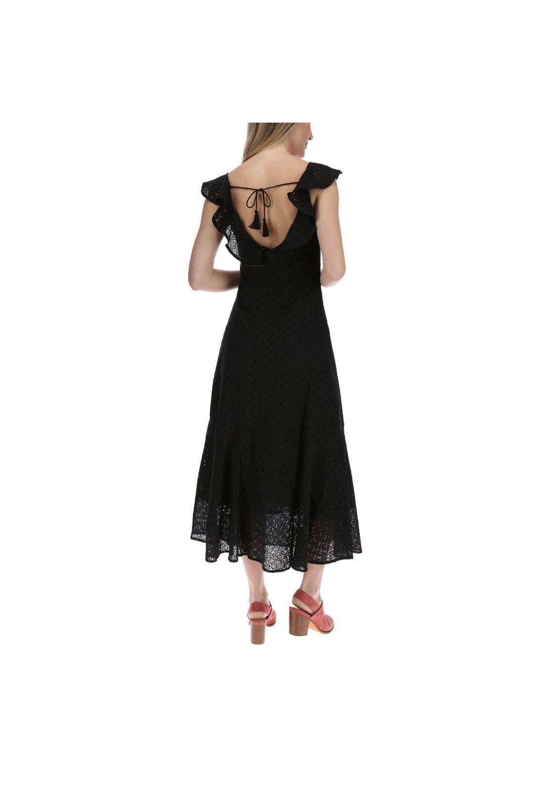 Vestido Largo Mujer Minka Negro-2