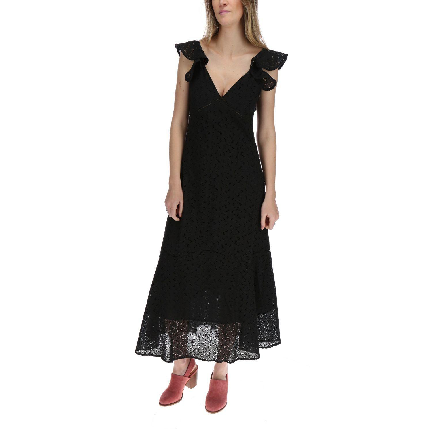 Vestido Largo Mujer Minka Negro-0