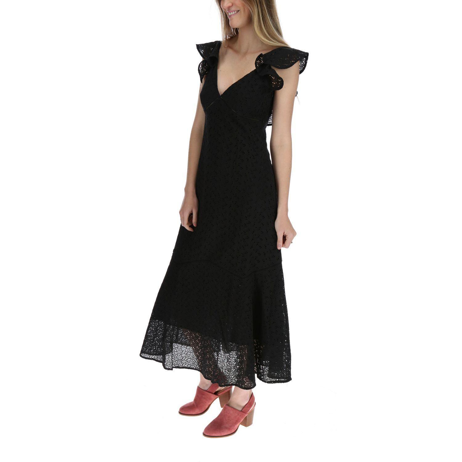 Vestido Largo Mujer Minka Negro-1