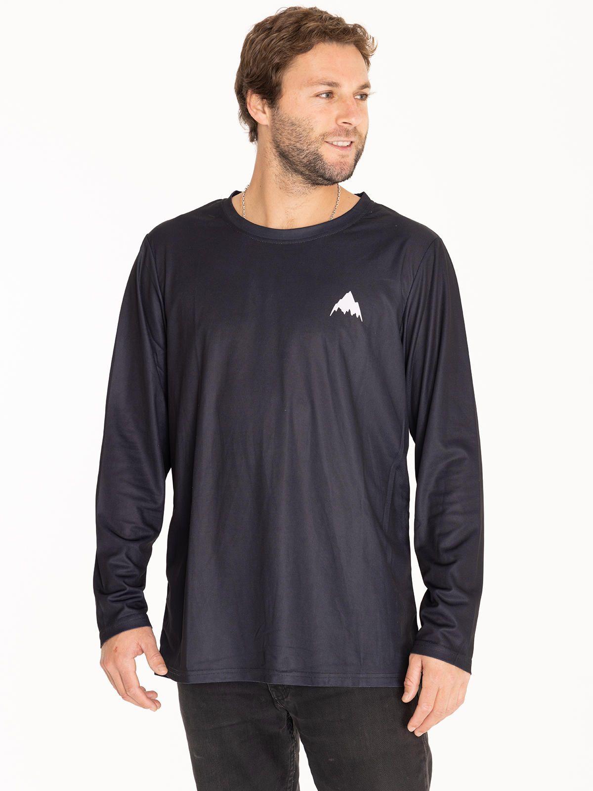 Polera Manga Larga Mtb Black Ls M Negro Hombre-1