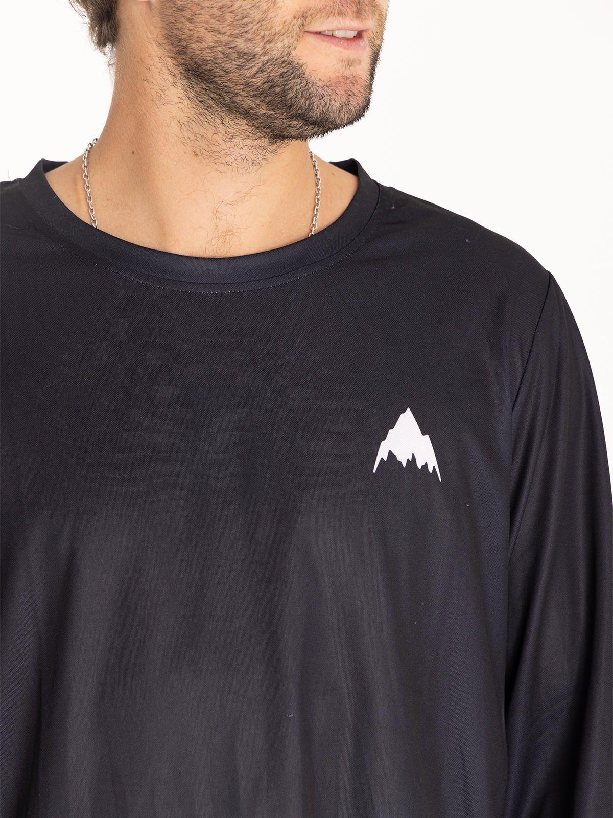 Polera Manga Larga Mtb Black Ls M Negro Hombre-4