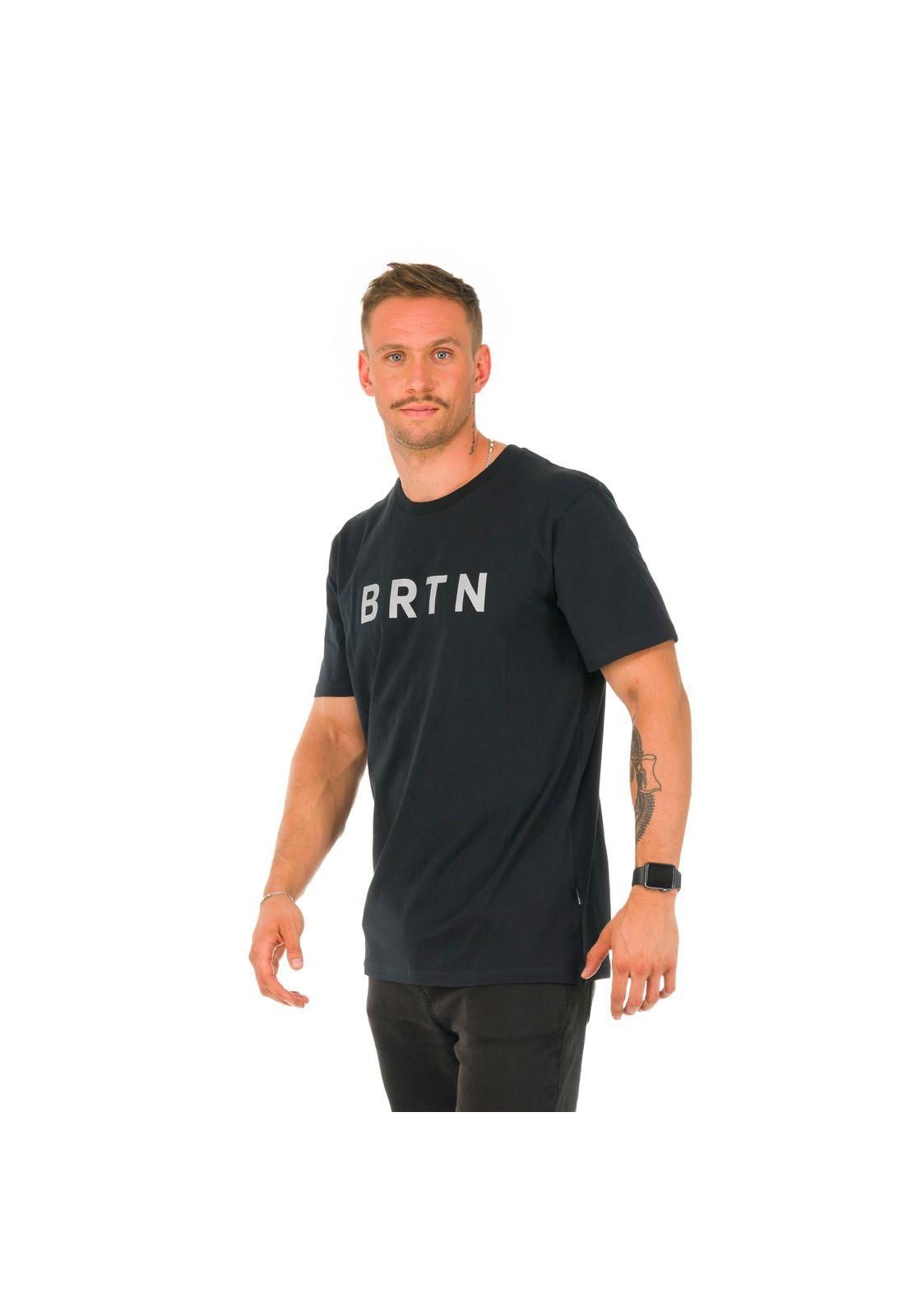 Polera M/C Hombre Space Logo Negro -1