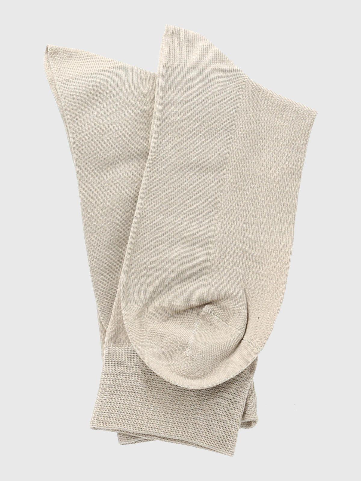 Calcetín Algodón Hombre D Antislip Beige/Crudo-2