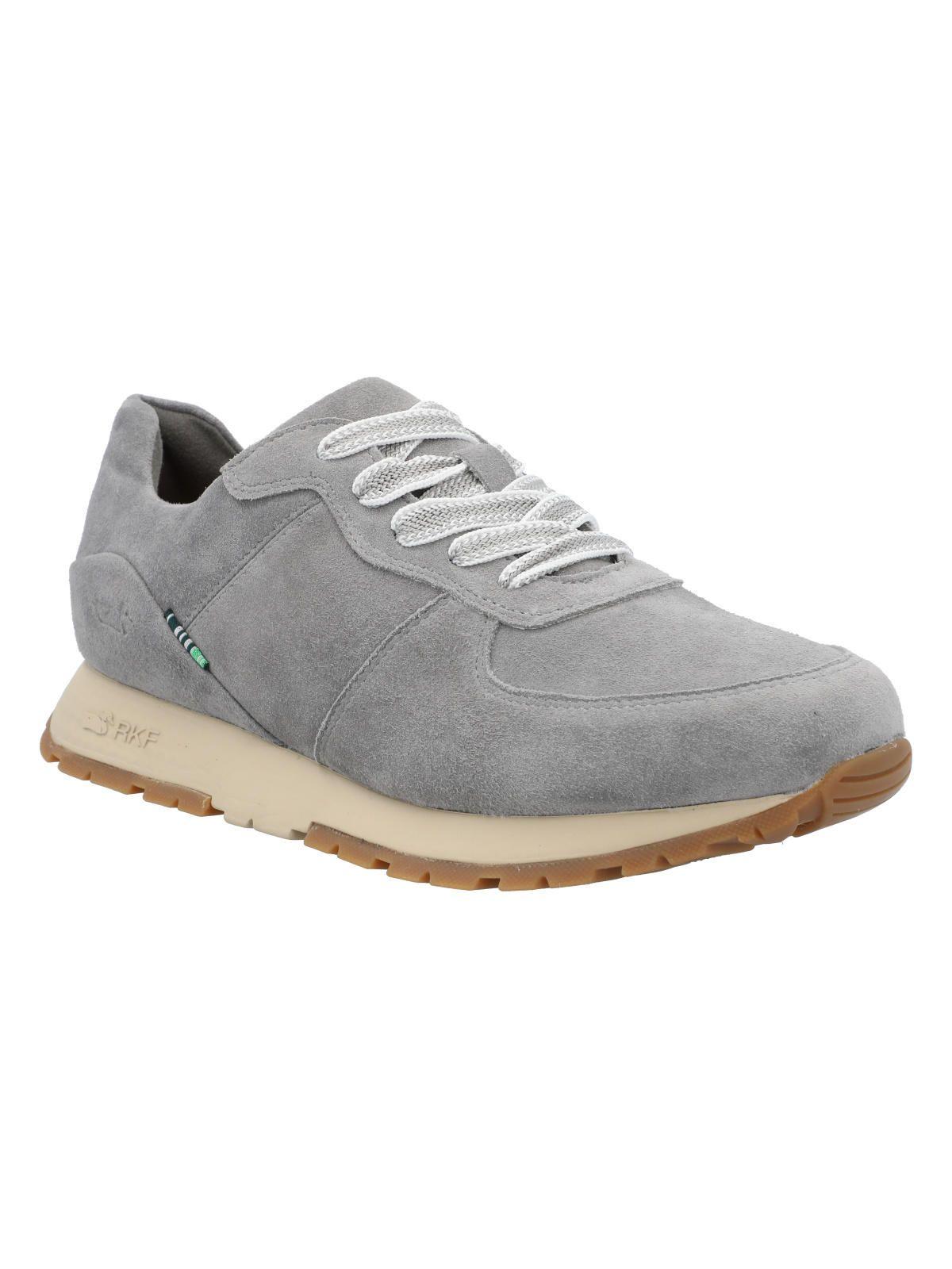 Zapatilla Cuero Mujer Thao Gris-1