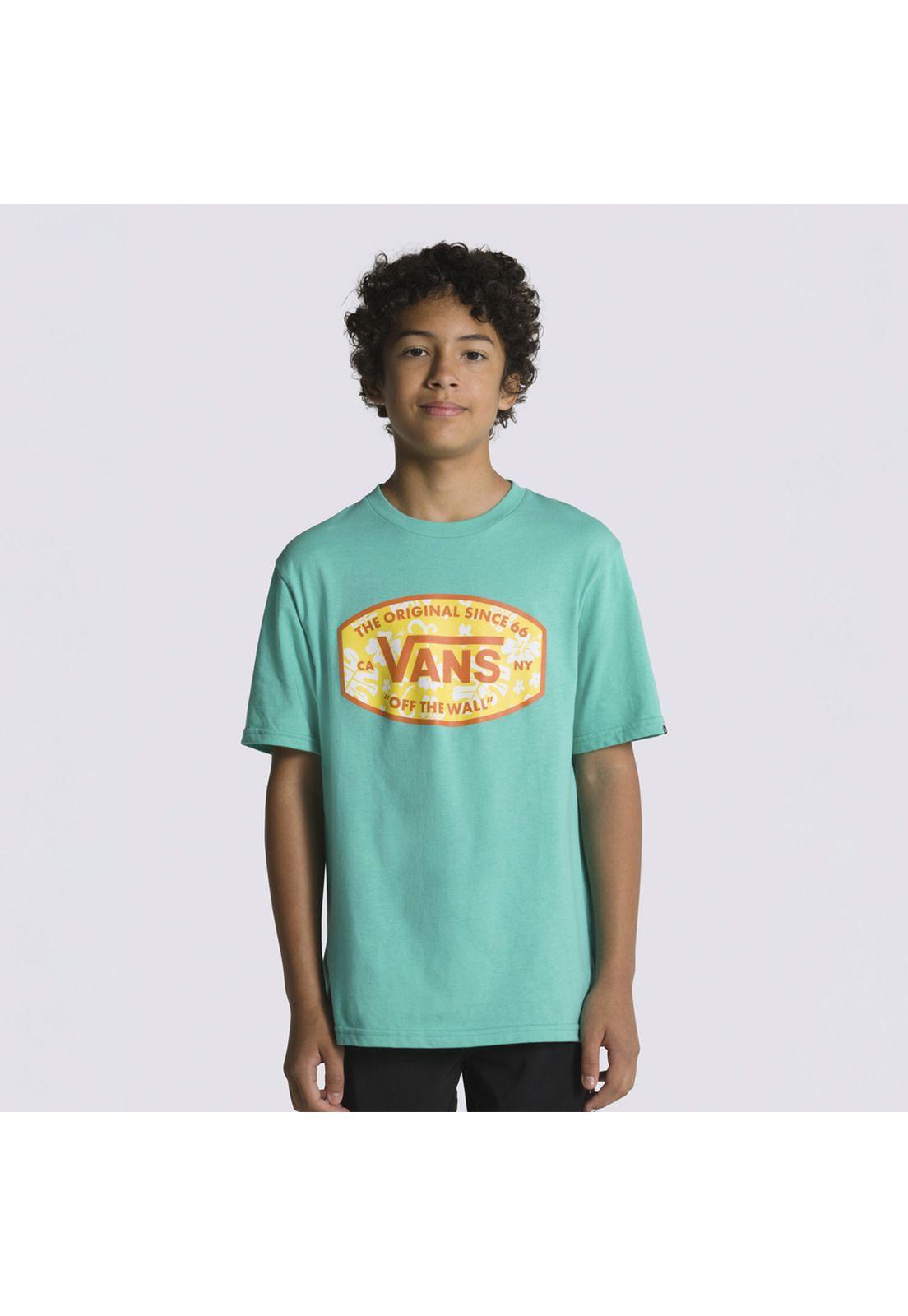 Polera Manga Corta Always Aloha Ss Celeste Niño-0