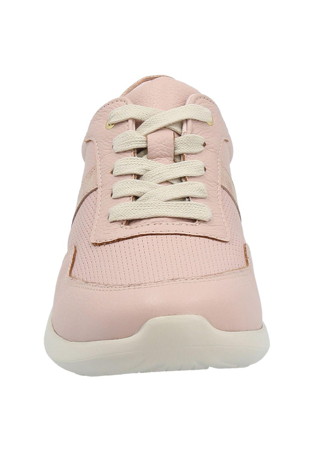Zapatilla Cuero Mujer Day Rosado-2