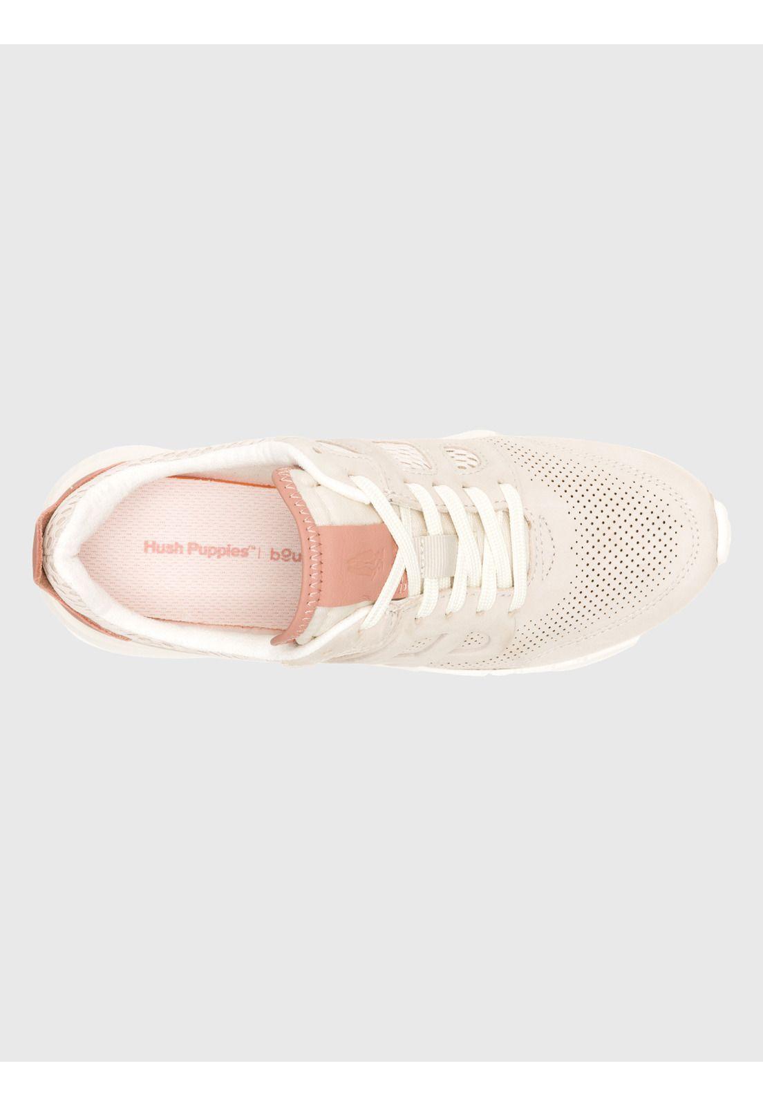 Zapatilla Cuero Mujer Svty8 Runner Beige-5