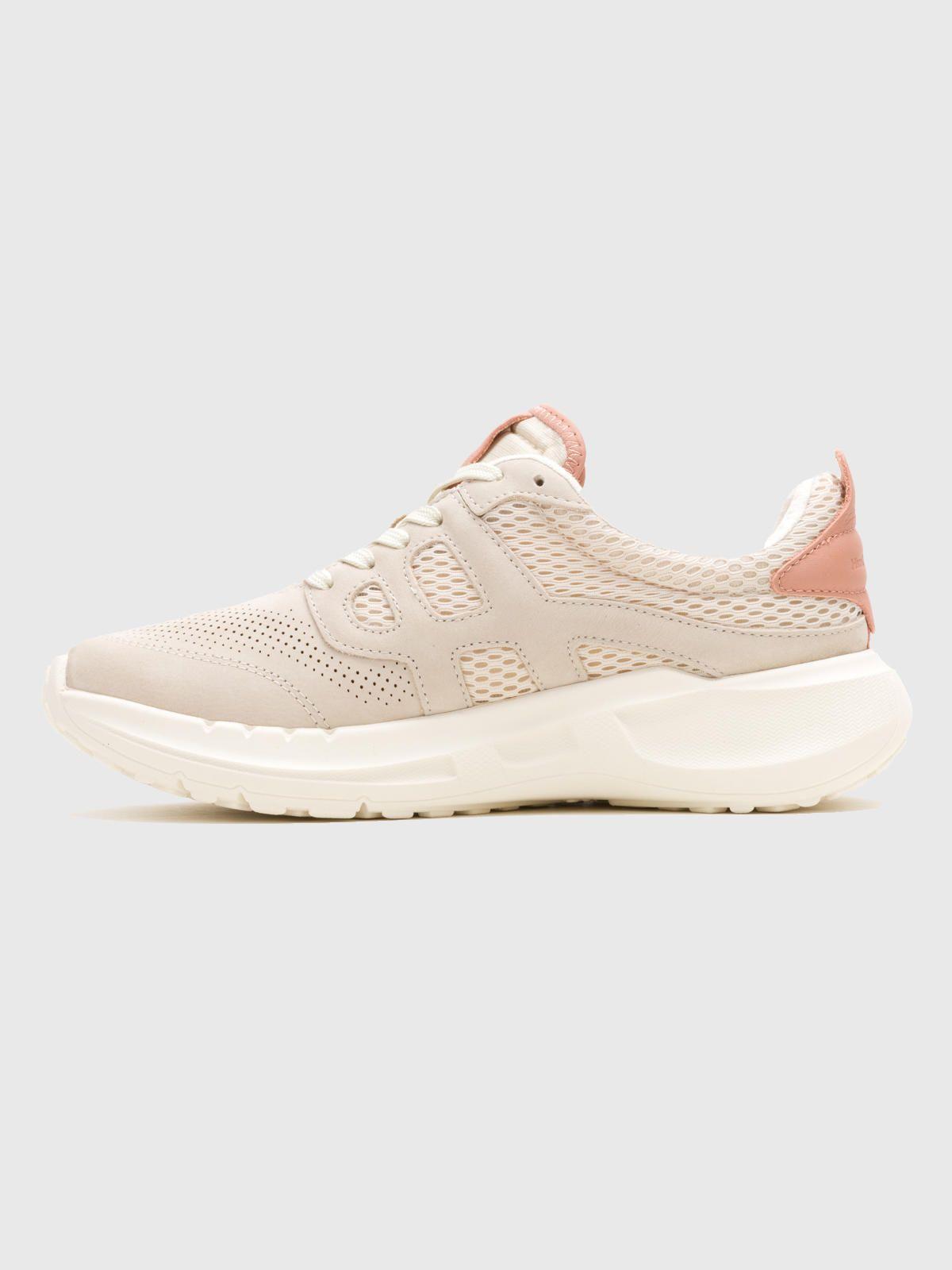 Zapatilla Cuero Mujer Svty8 Runner Beige-4