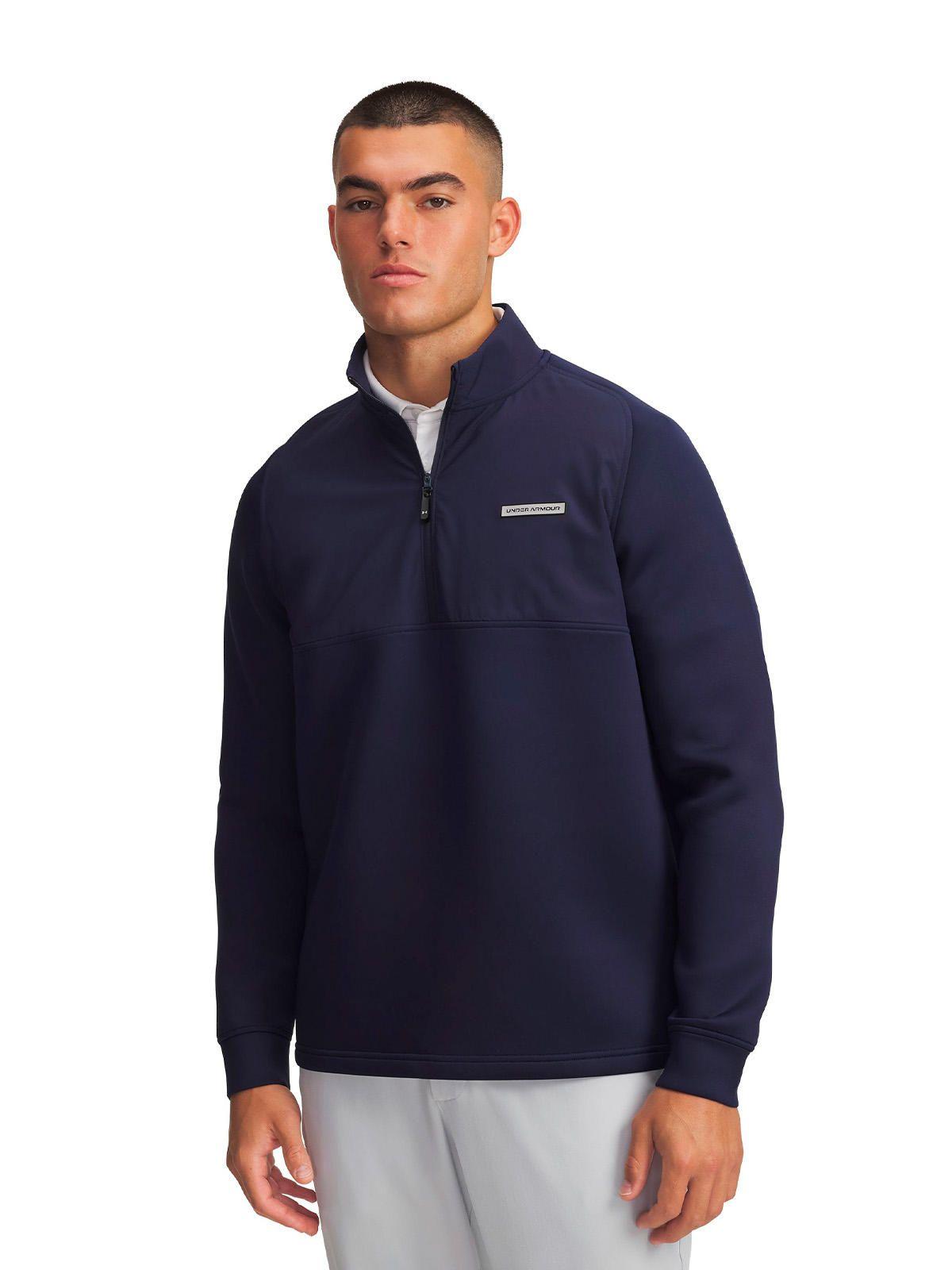 Poleron UA Drive Pro Hybrid Azul Hombre-0