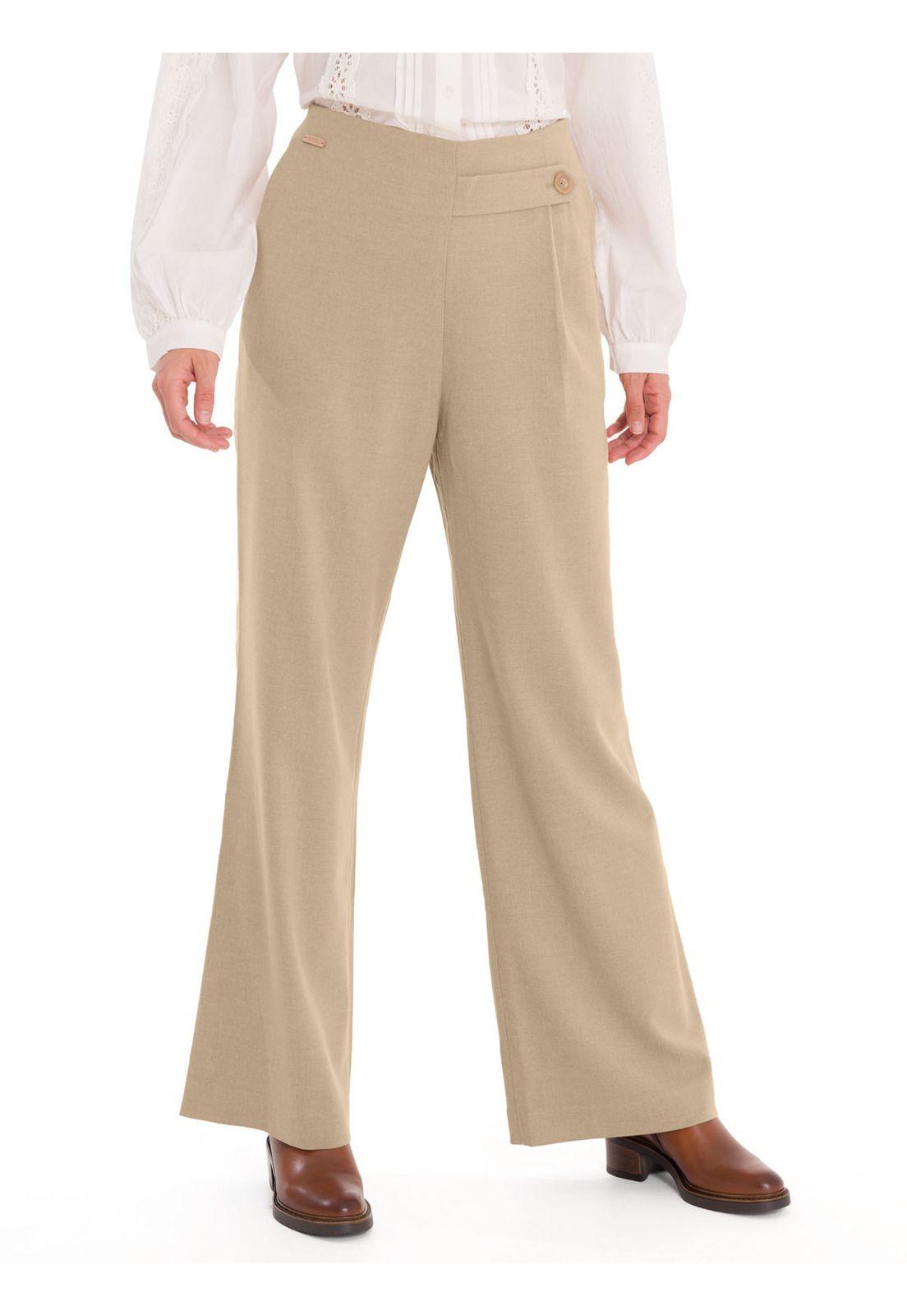 Pantalón Mujer Hornacal Beige-4