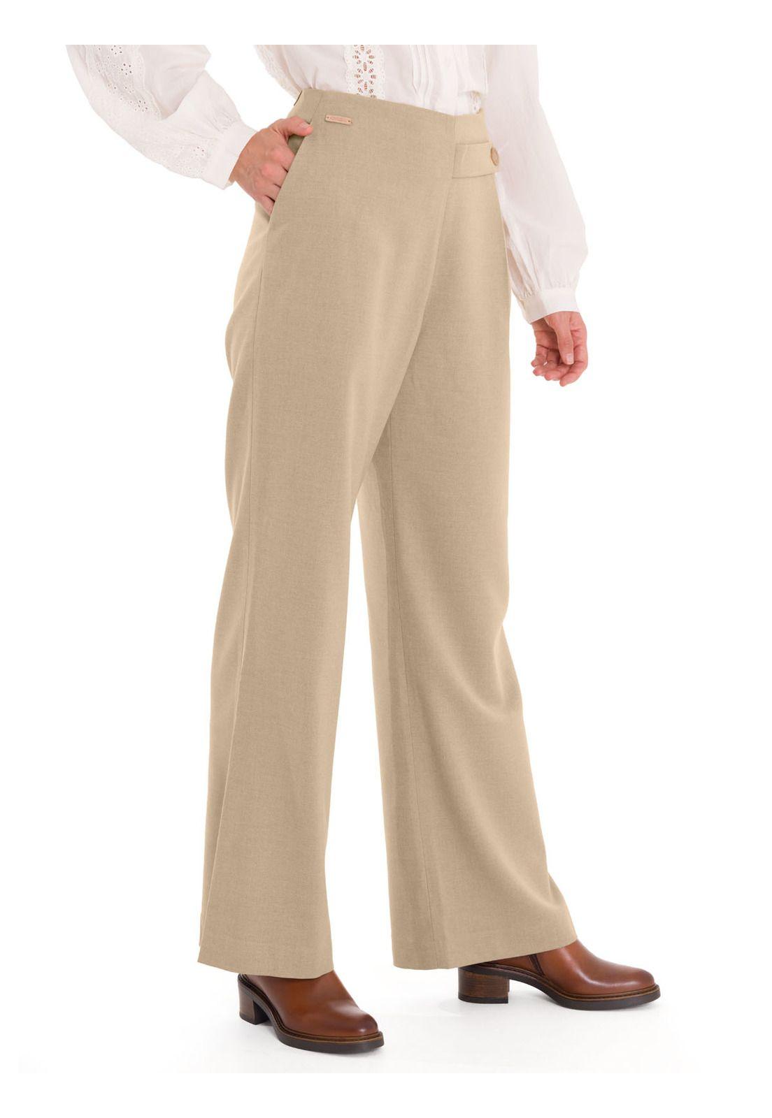 Pantalón Mujer Hornacal Beige-5