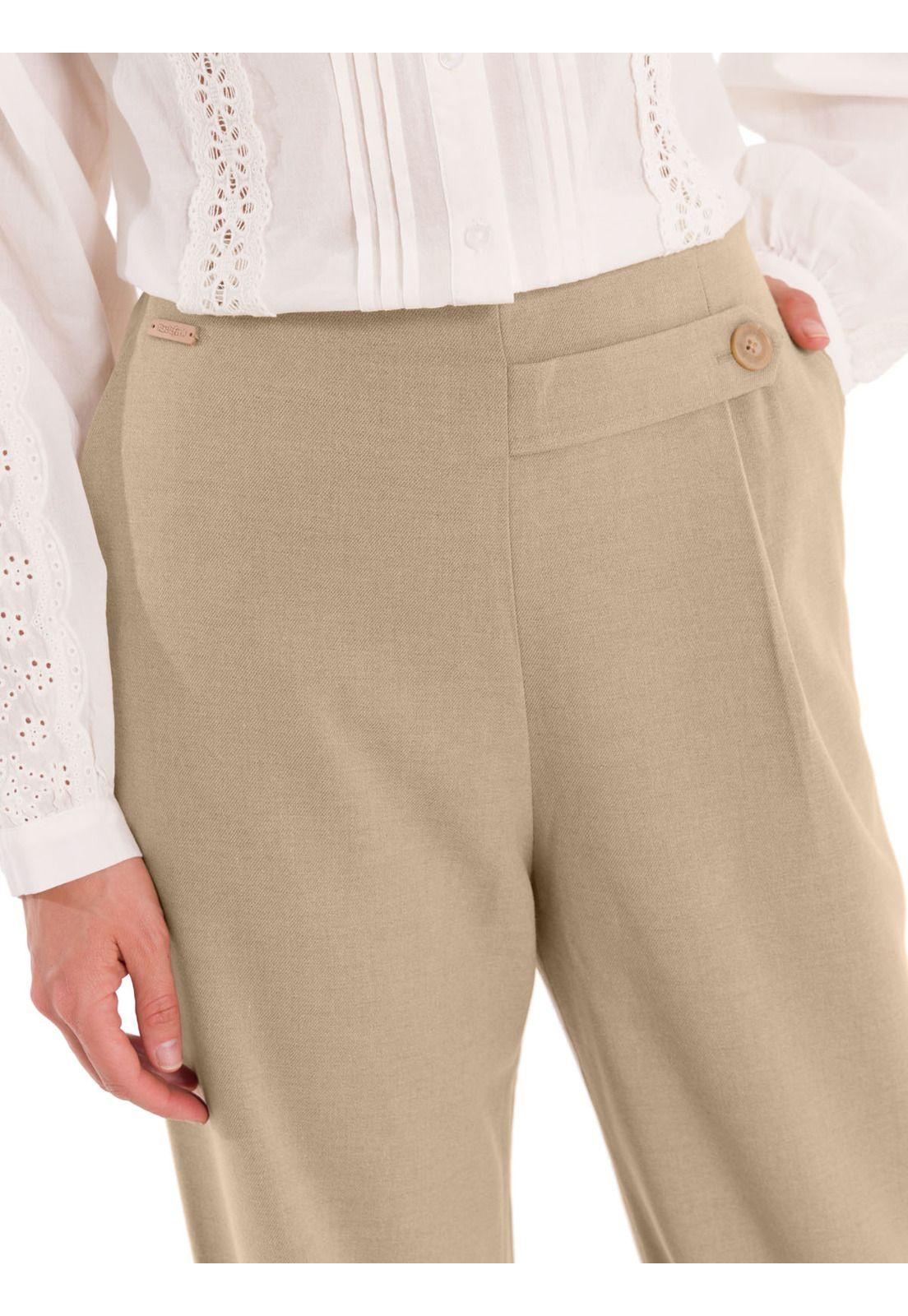 Pantalón Mujer Hornacal Beige-7