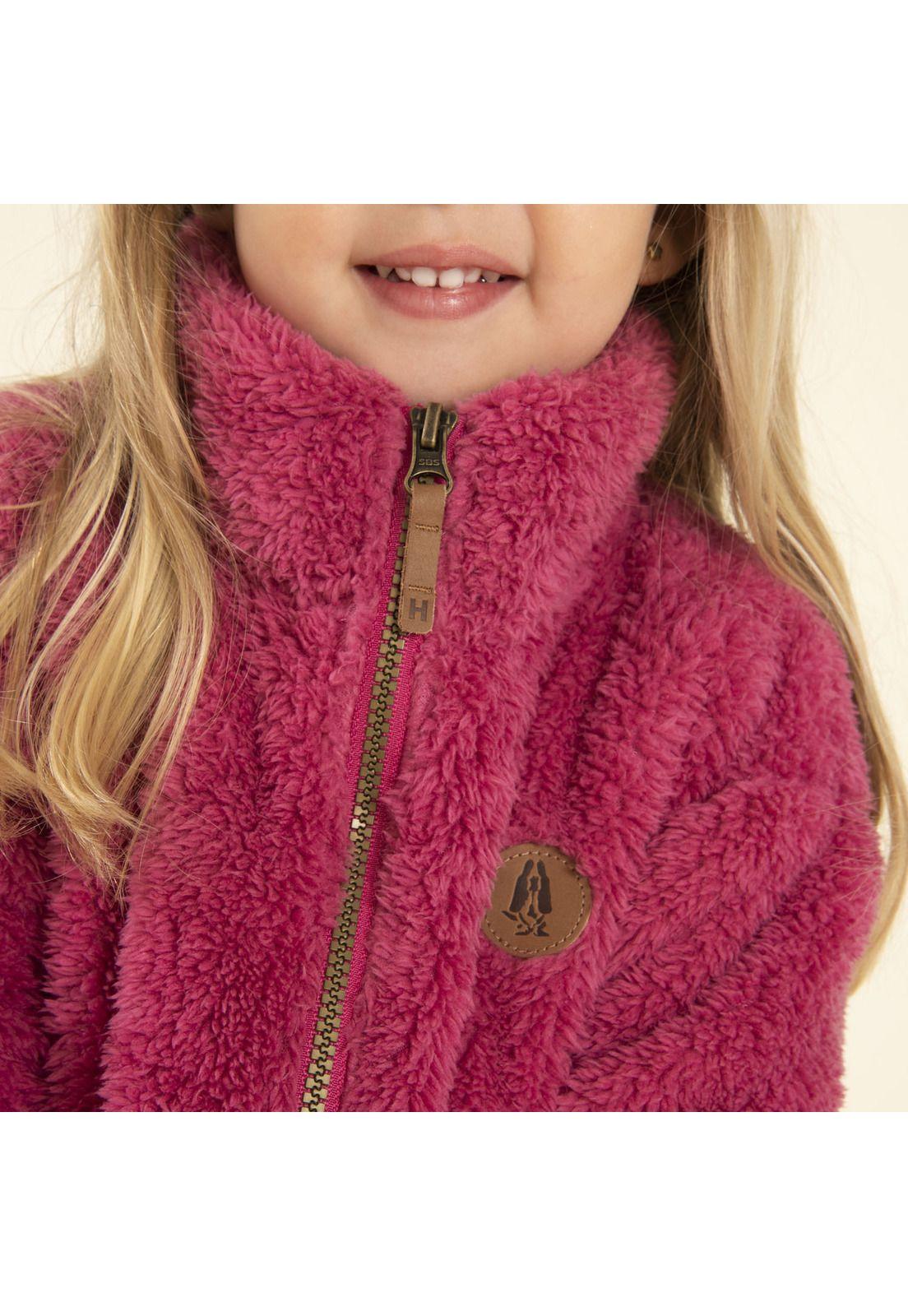 Polar Niña Peludo Fucsia-1