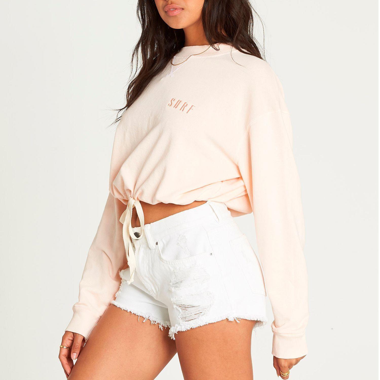 Poleron Mujer Faded In The Sun Naranjo-1