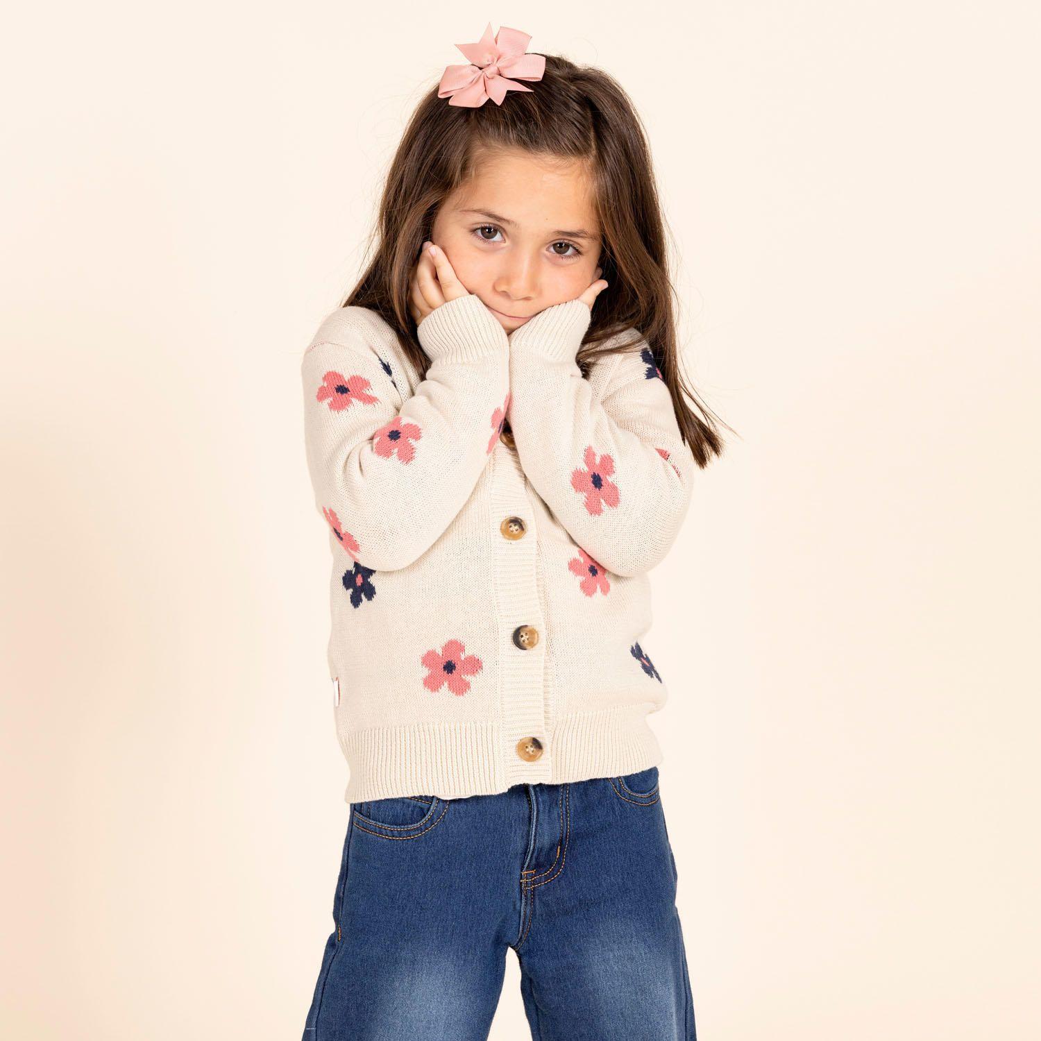 Chaleco Niña Lola Beige-1