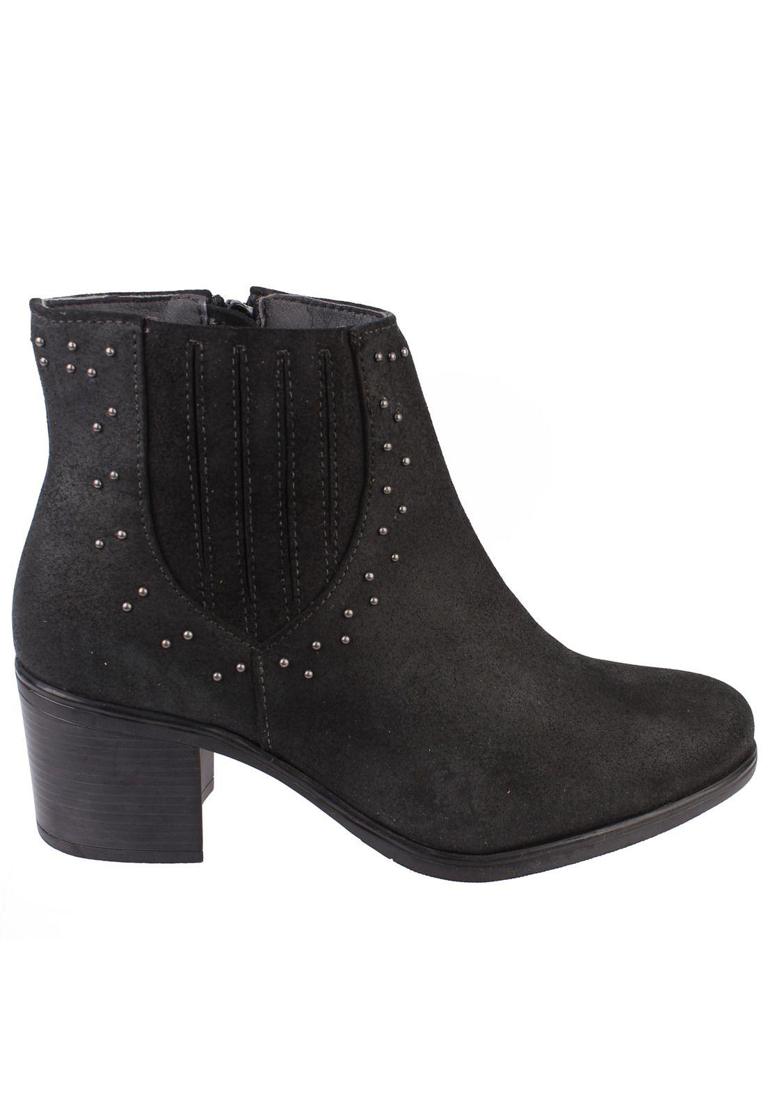 Botin Cuero Mujer Amyn Negro-3