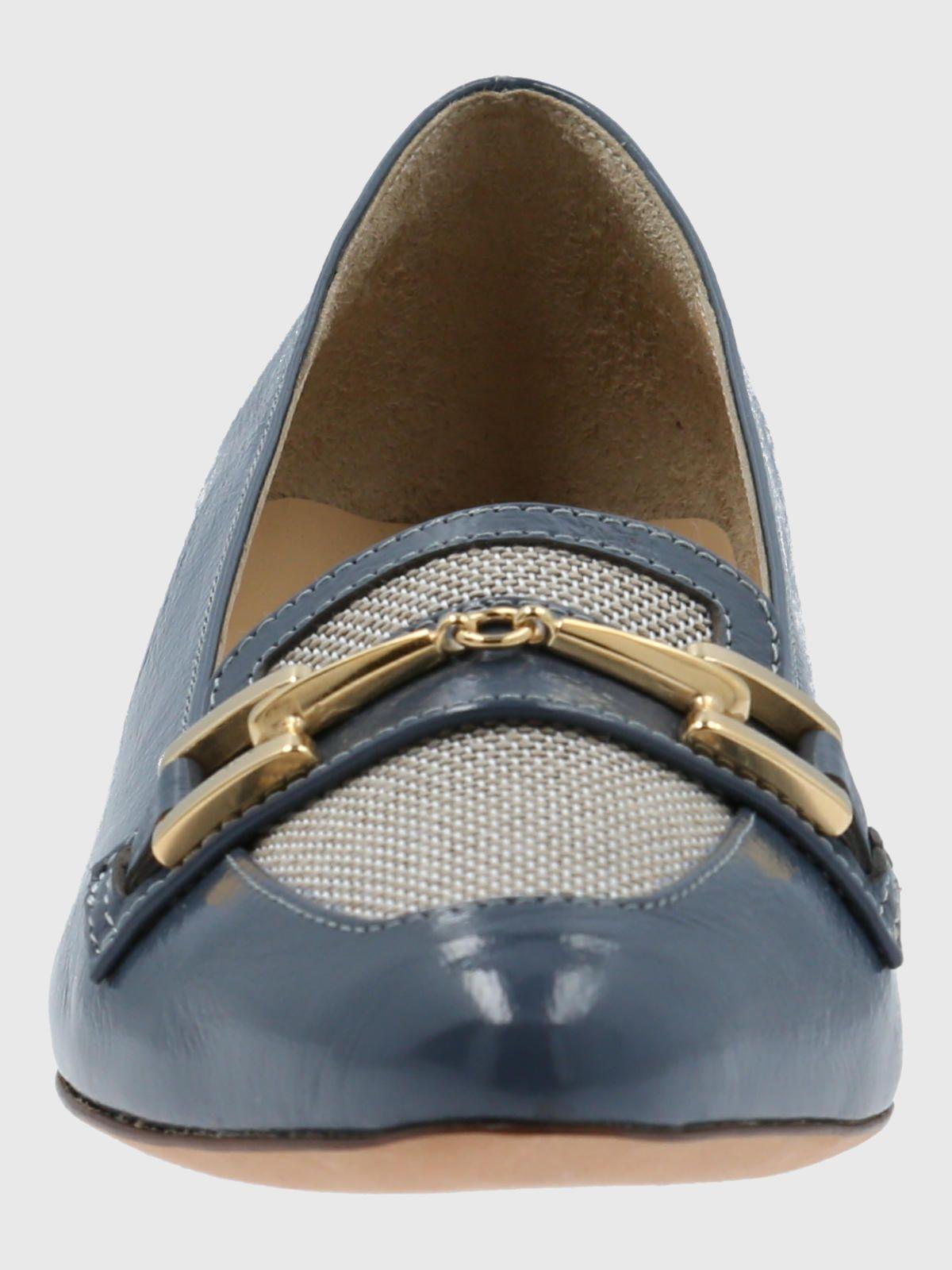 Zapato Brunate Mujer Cuero Bazzano Azul-3