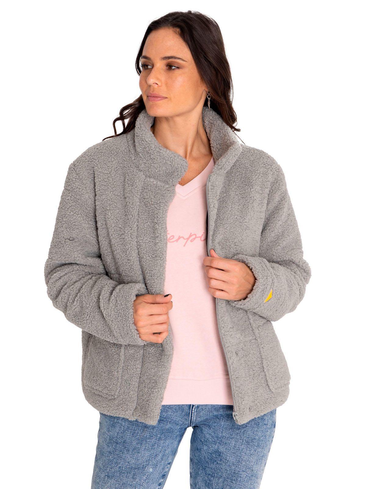 Polar Mujer Insulated Full Zip Teddy Gris-0