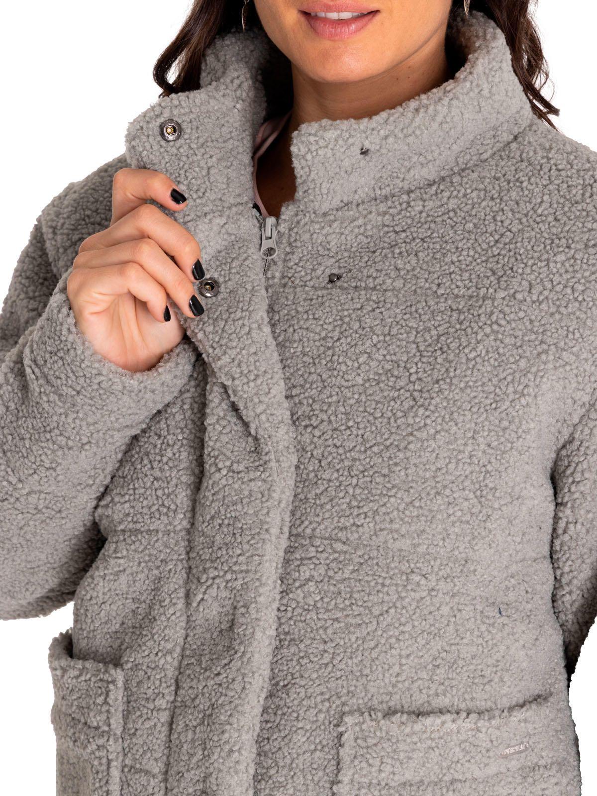 Polar Mujer Insulated Full Zip Teddy Gris-4