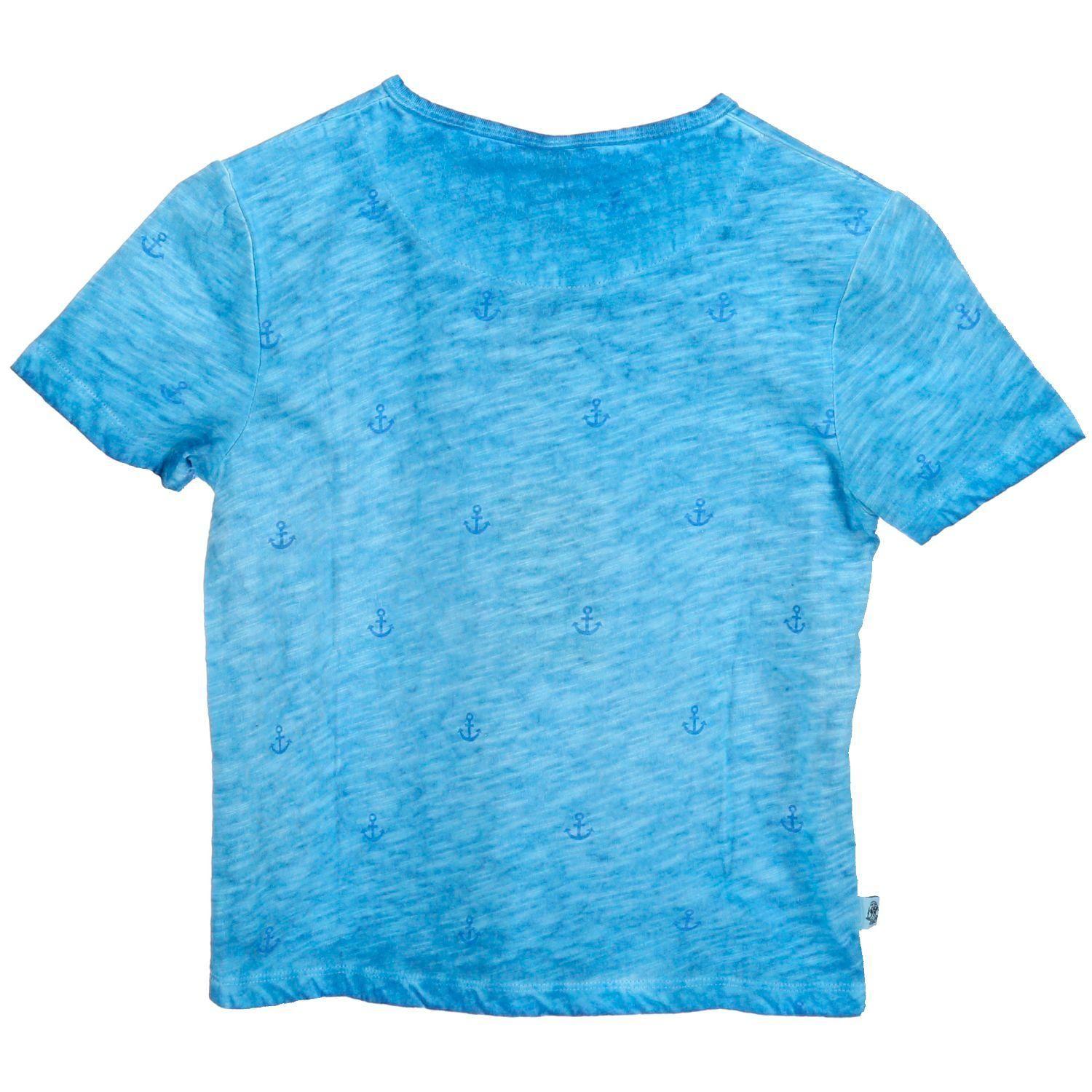 Polera M/C Algodón Bs19-Tsh/Ancla Azul-1