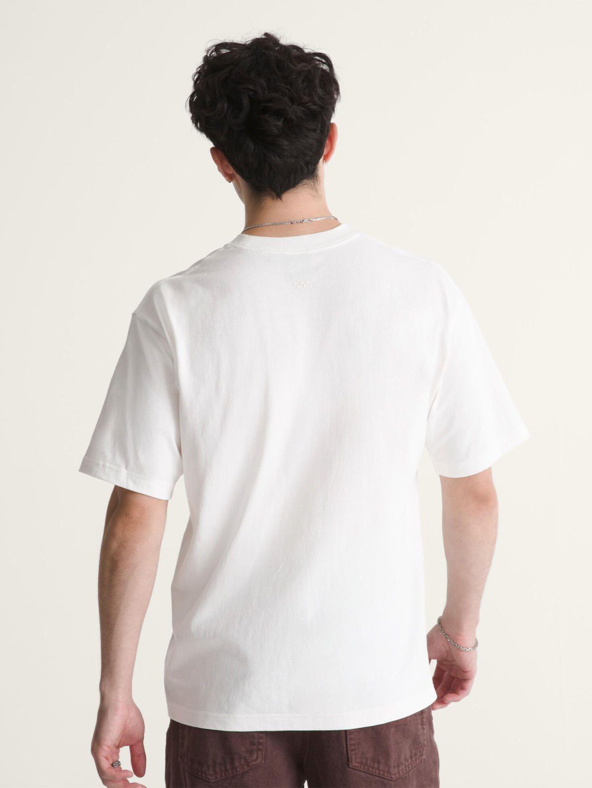Polera M/C Hombre Loose Fit Tshirt Blanco-1