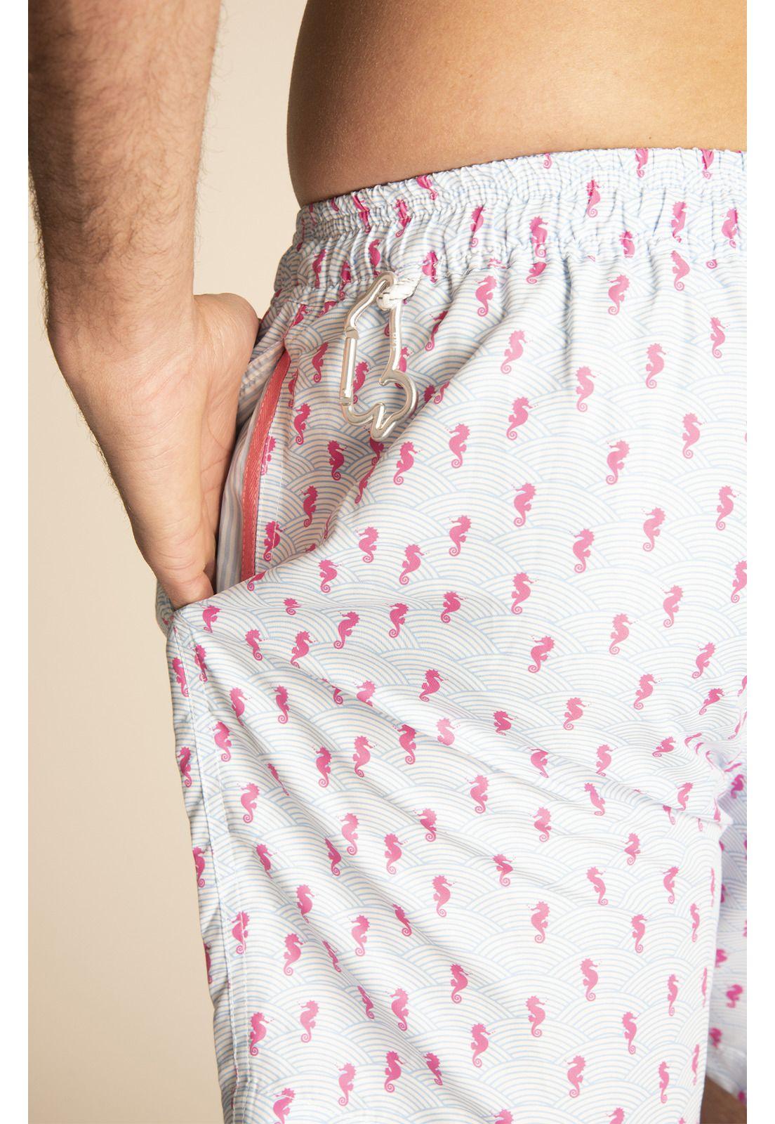 Traje de Baño Hombre Izam Azul Claro-4