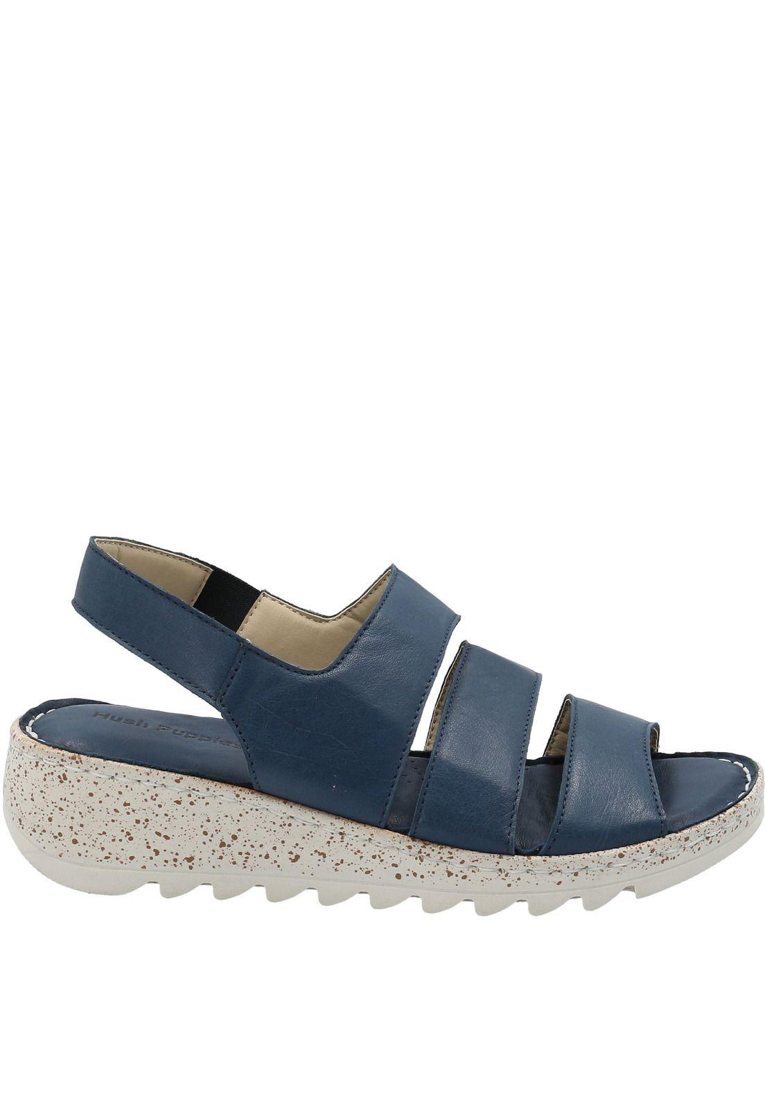 Sandalia Cuero Mujer Olivia Azul-1