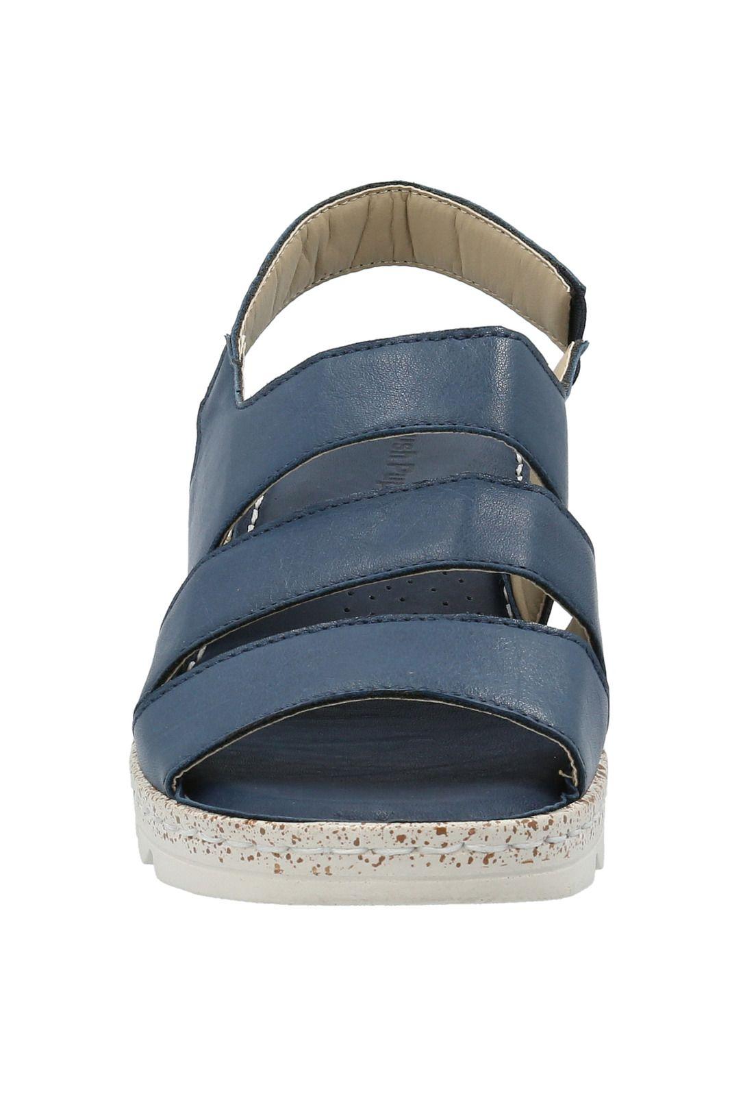 Sandalia Cuero Mujer Olivia Azul-2