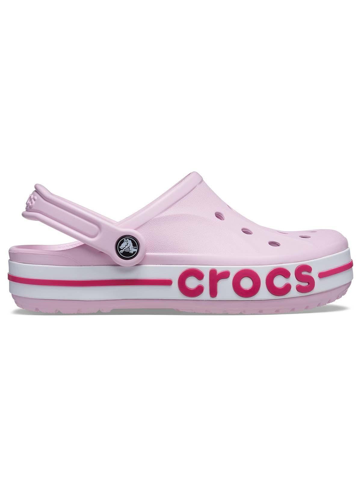 Zueco Crocs Mujer Bayaband Rosado-0