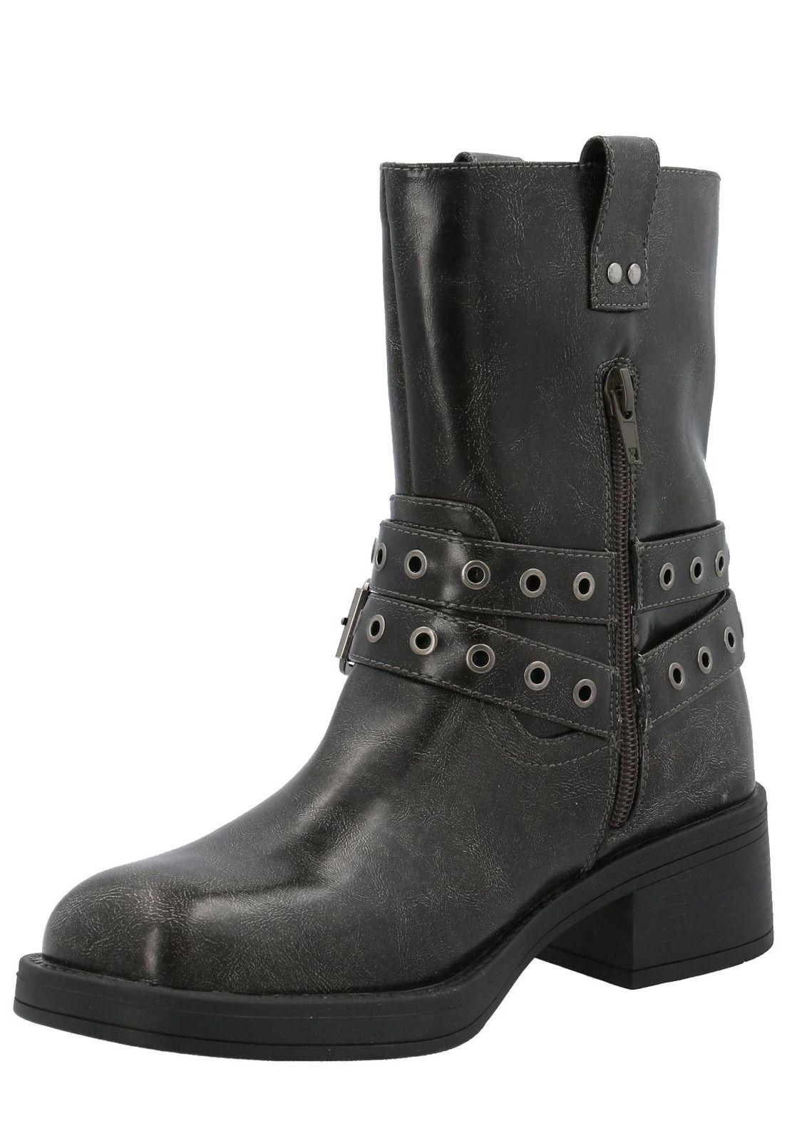 Botín Osasuna Mujer Gris Oscuro-4