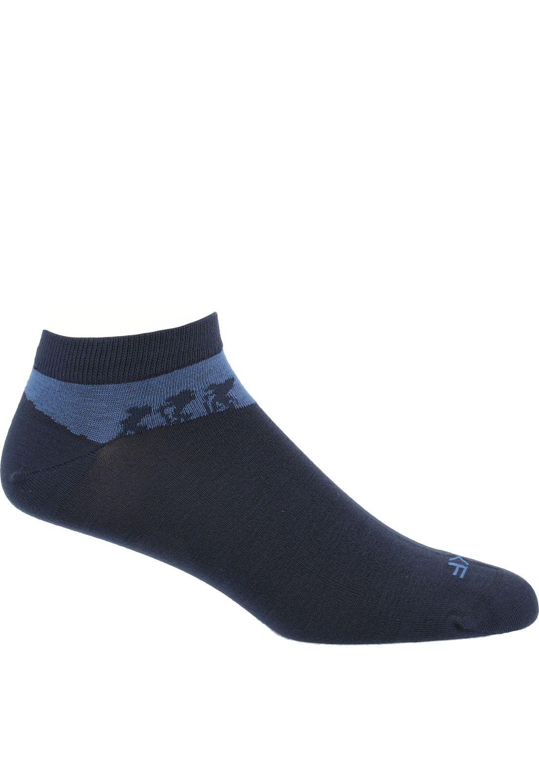 Calcetín Bambú Hombre Ped Mount Azul-0